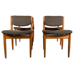 Chaises de salle à manger de Finn Juhl pour France & Sn, années 1960, ensemble de 4 pièces