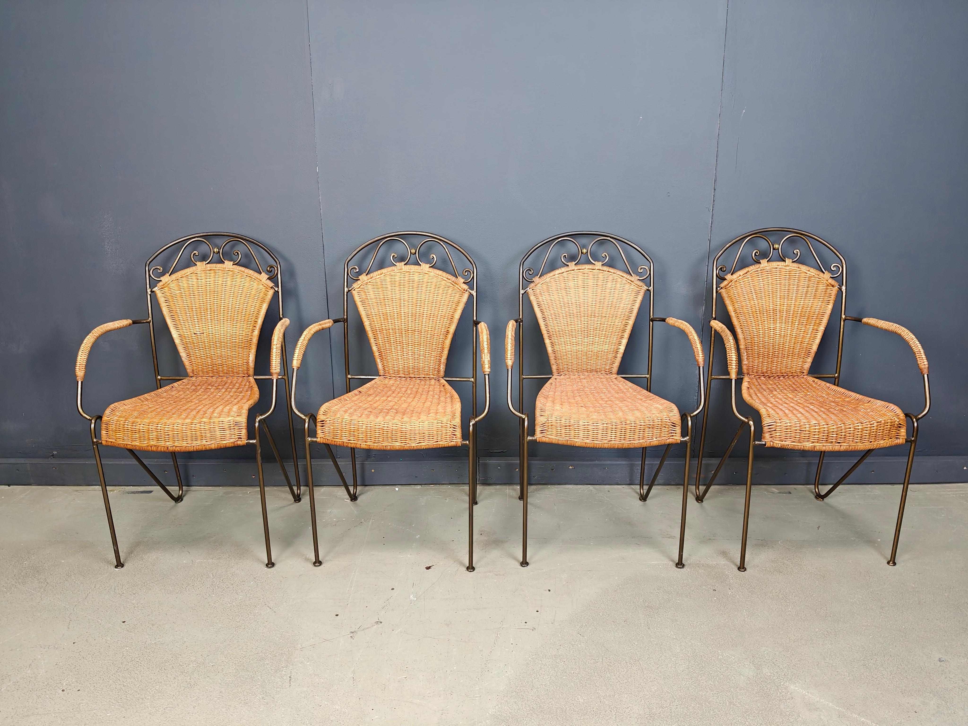 Sedie da pranzo di Frederick Weinberg, anni '60, set di 4 pezzi in vendita 6