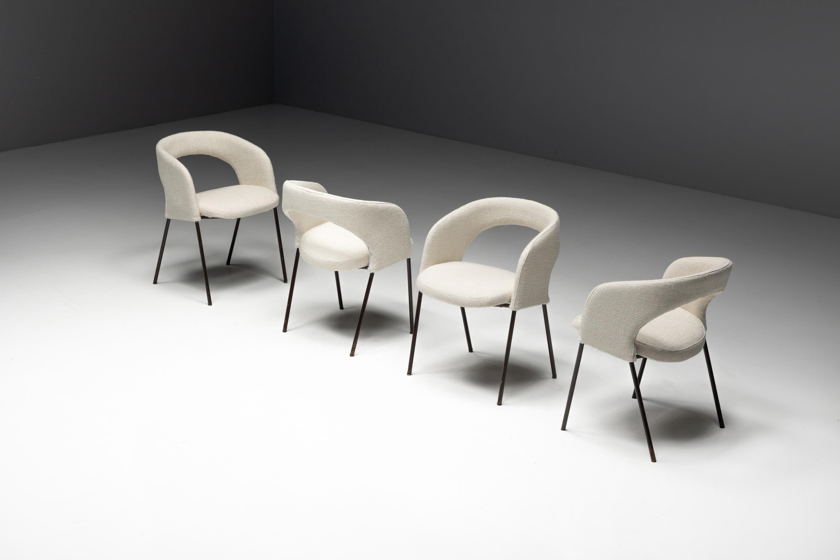 Italian Dining Chairs by Gastone Rinaldi for Rima, Italy, 1950s For Sale