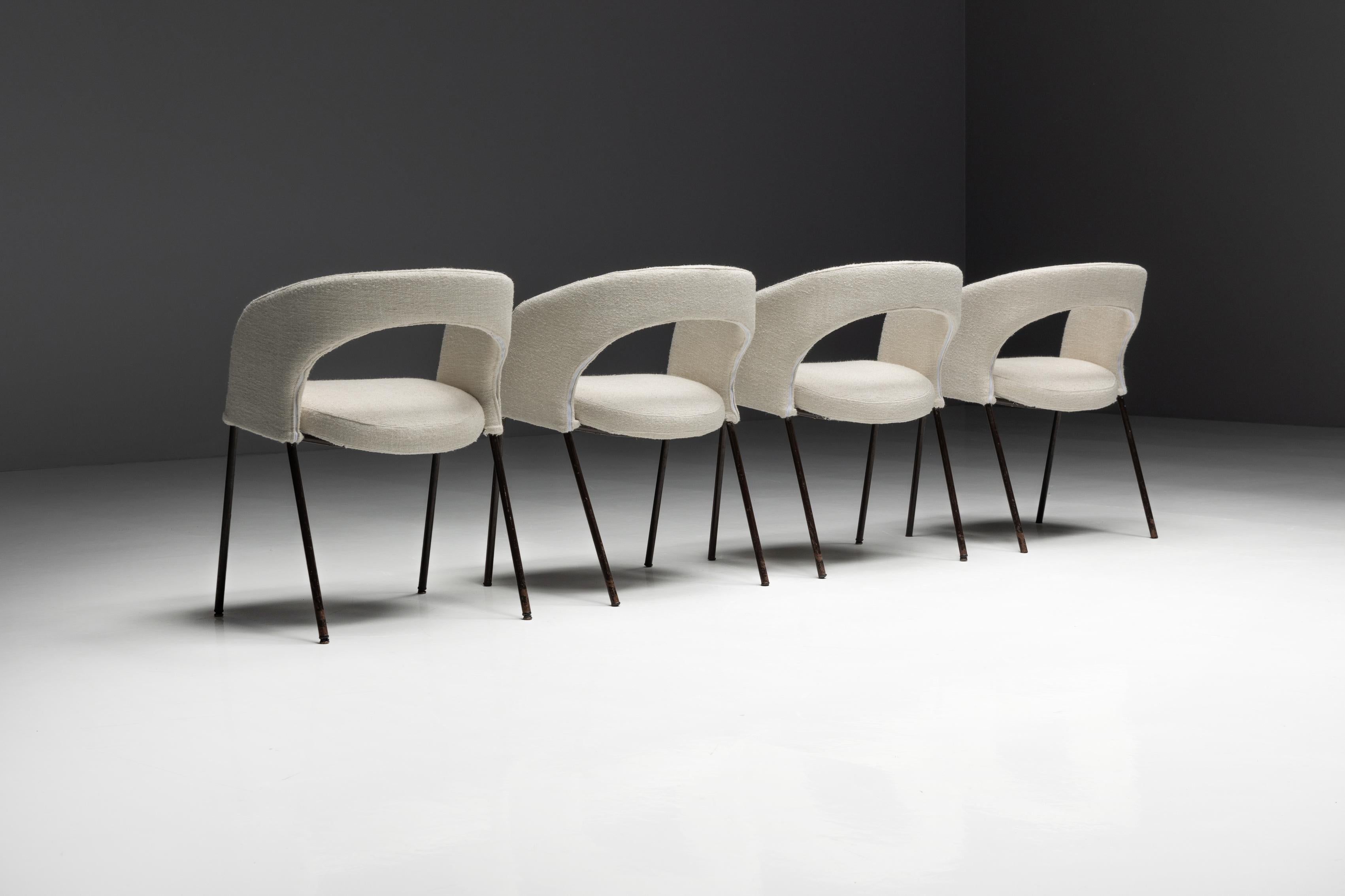 Dining Chairs by Gastone Rinaldi for Rima, Italy, 1950s In Excellent Condition For Sale In Antwerp, BE