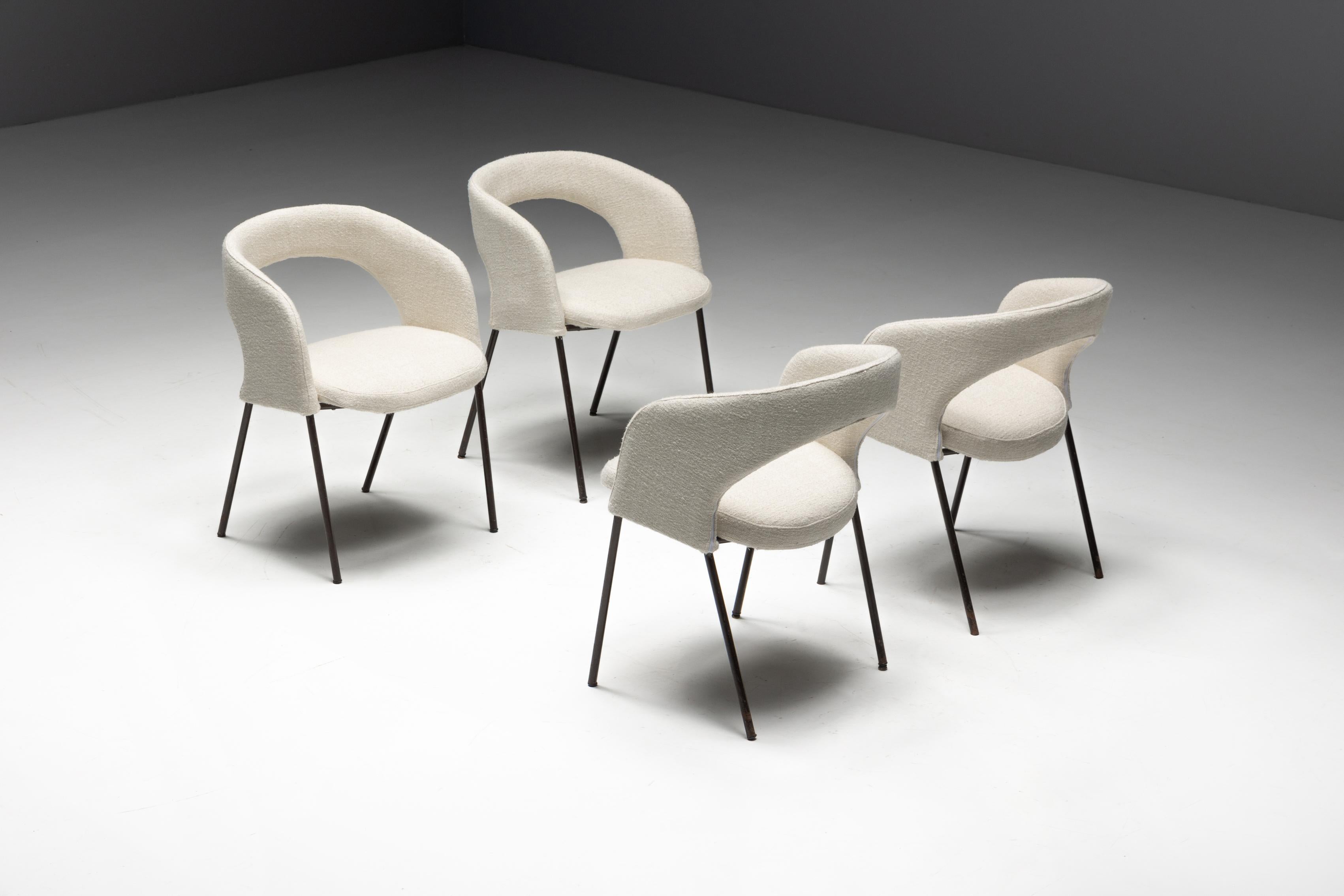 Mid-20th Century Dining Chairs by Gastone Rinaldi for Rima, Italy, 1950s For Sale