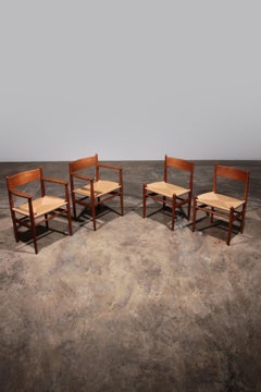 Dining Chairs by Hans Wegner for Carl Hansen & Søn Denmark 2 CH37 and 2 CH36