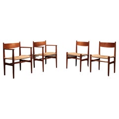 Dining Chairs by Hans Wegner for Carl Hansen & Søn Denmark 2 CH37 and 2 CH36