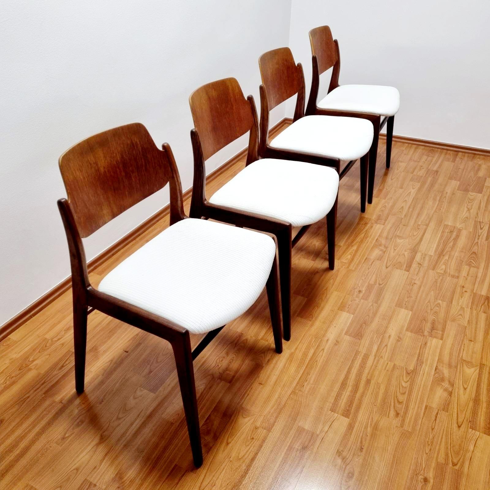 Scandinavian Modern Dining Chairs By Hartmut Lohmeyer For Wilkhahn, Germany 60s For Sale