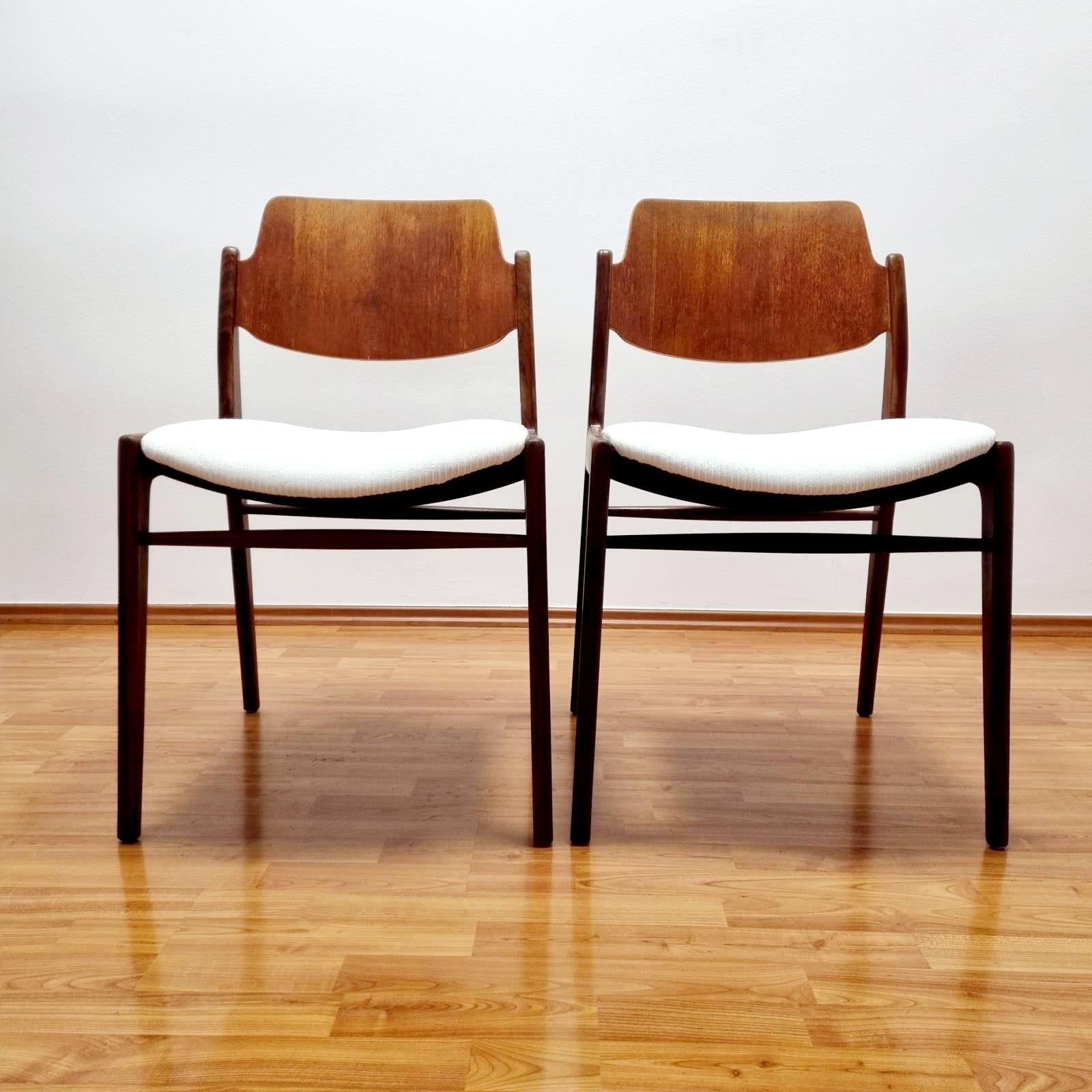 Mid-20th Century Dining Chairs By Hartmut Lohmeyer For Wilkhahn, Germany 60s For Sale