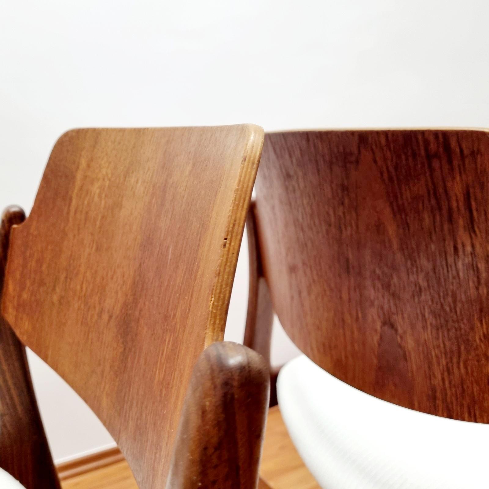 Teak Dining Chairs By Hartmut Lohmeyer For Wilkhahn, Germany 60s For Sale