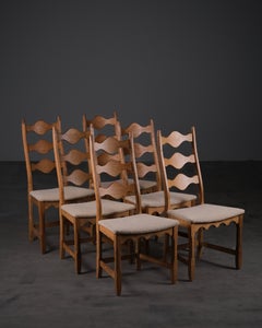 Dining chairs by Henning Kjærnulf for Nyrup Møbelfabrik, Denmark, 1950s