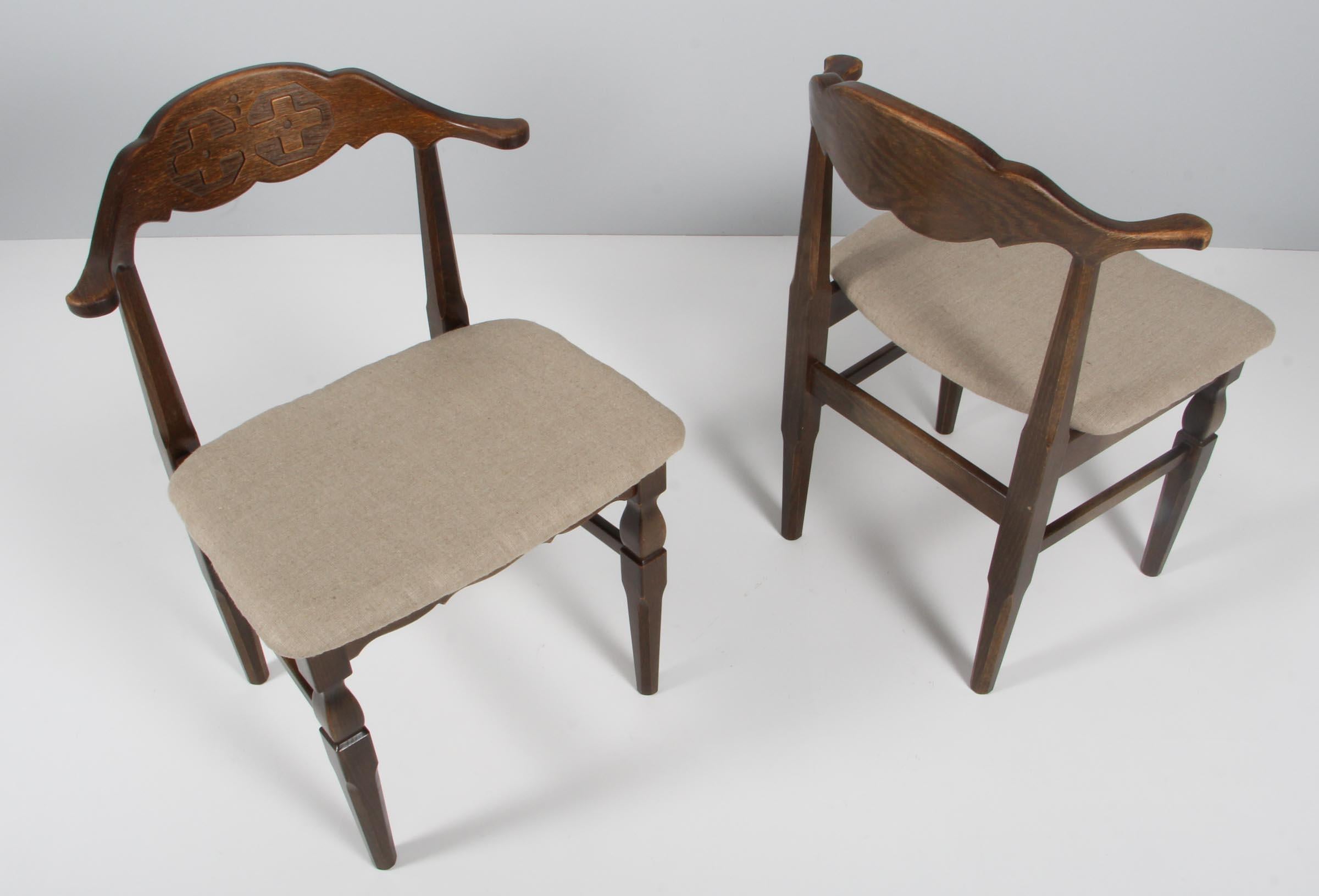 Dining Chairs by Henning Kjærnulf In Good Condition For Sale In Esbjerg, DK