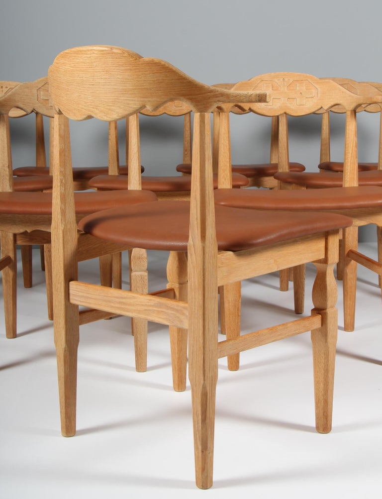 Dining Chairs by Henning Kjærnulf For Sale 1