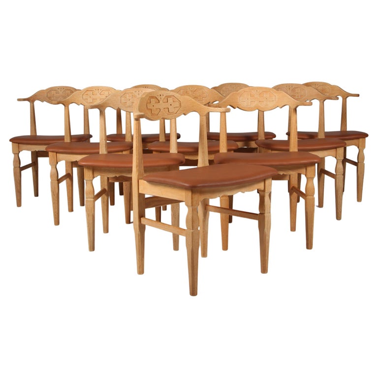 Dining Chairs by Henning Kjærnulf For Sale