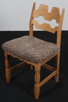 Dining Chairs by Henning Kjærnulf, Model Razoblade, Denmark, Oak