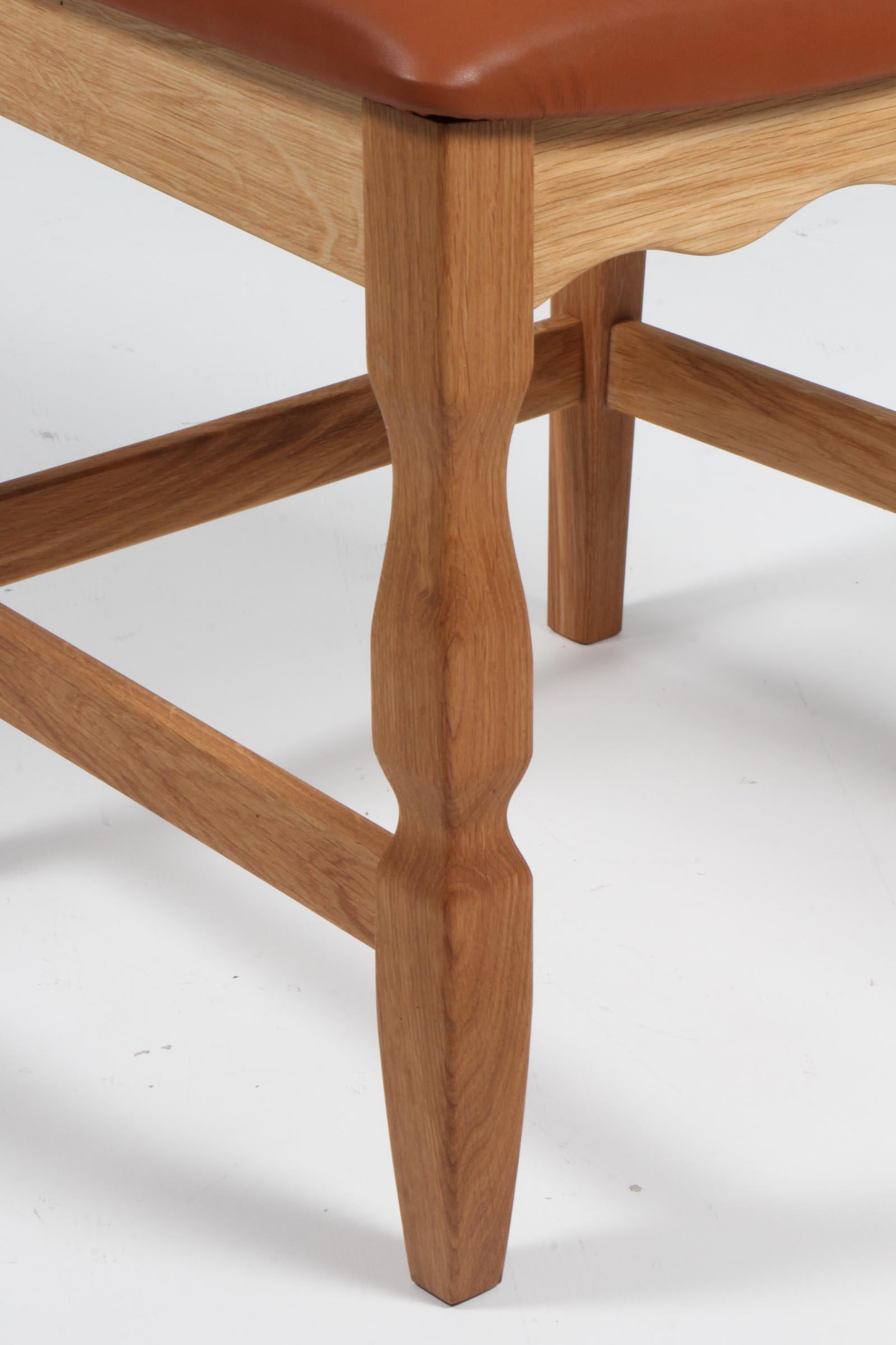 Dining Chairs by Henning Kjærnulf, model Razoblade, Denmark, Oak In New Condition For Sale In Esbjerg, DK