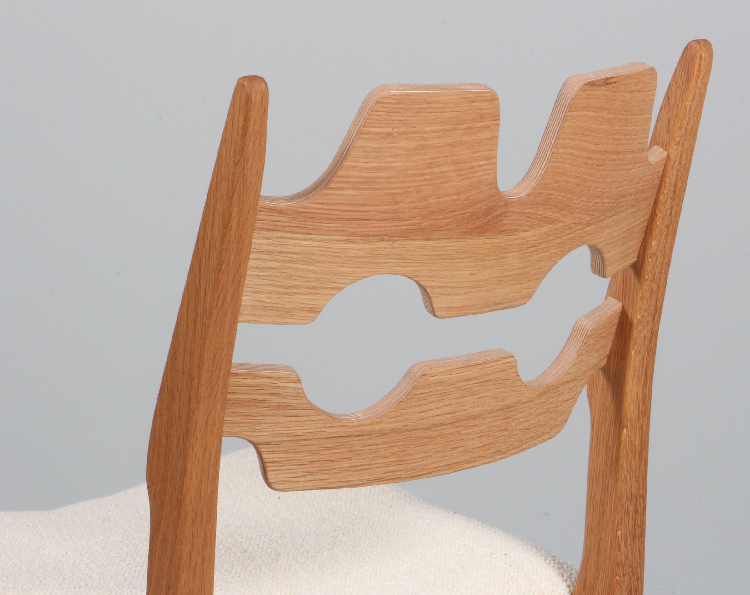 Chêne Chaises de salle à manger de Henning Kjærnulf, modèle Razoblade, Danemark, Oak en vente