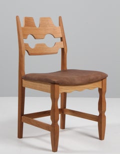 Dining Chairs by Henning Kjærnulf, Model Razoblade, Denmark, Oak