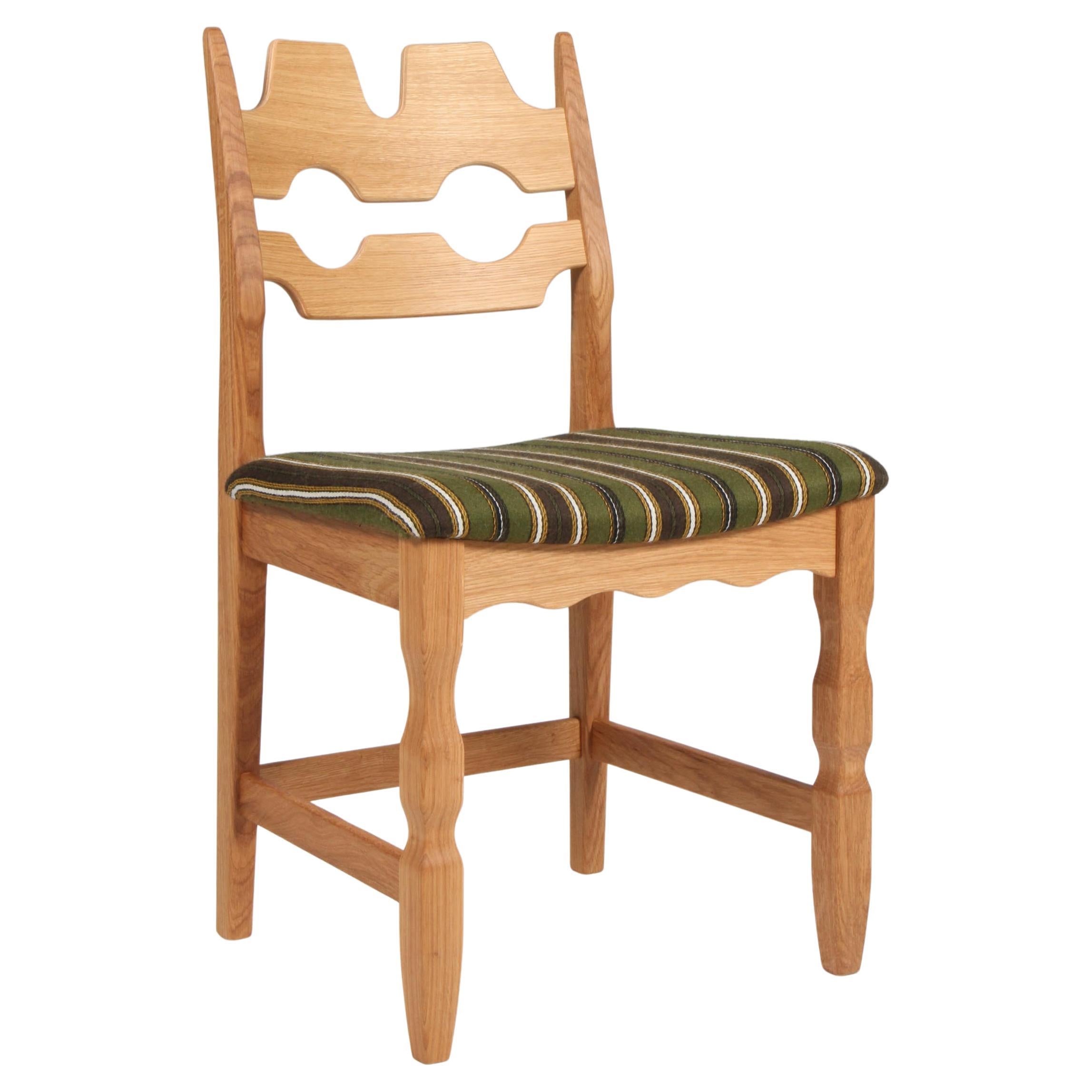 Dining Chairs by Henning Kjærnulf, Model Razoblade, Denmark, Oak For Sale