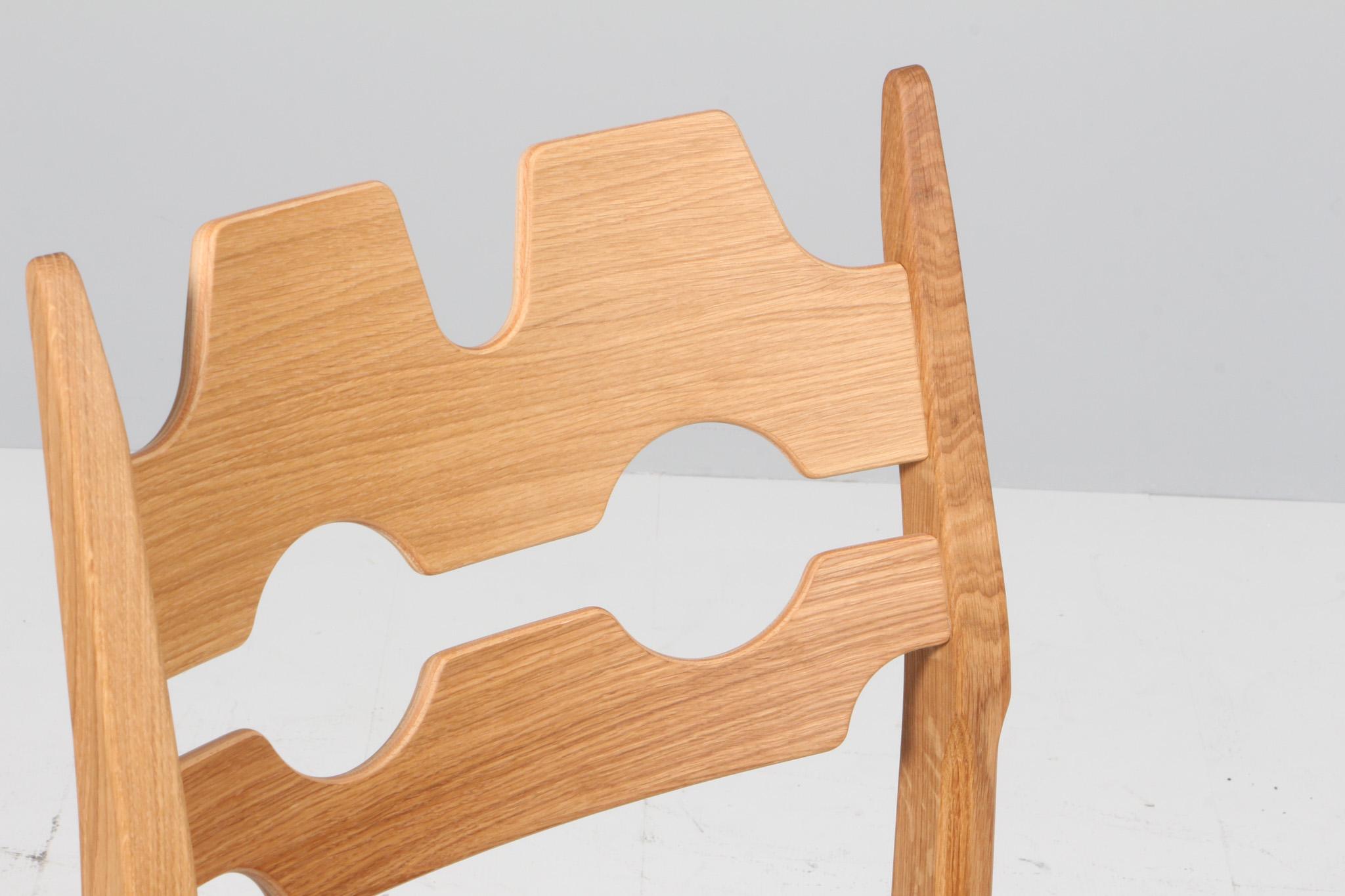 Scandinave moderne Chaises de salle à manger de Henning Kjærnulf, modèle Razorblade, Danemark, Oak en vente