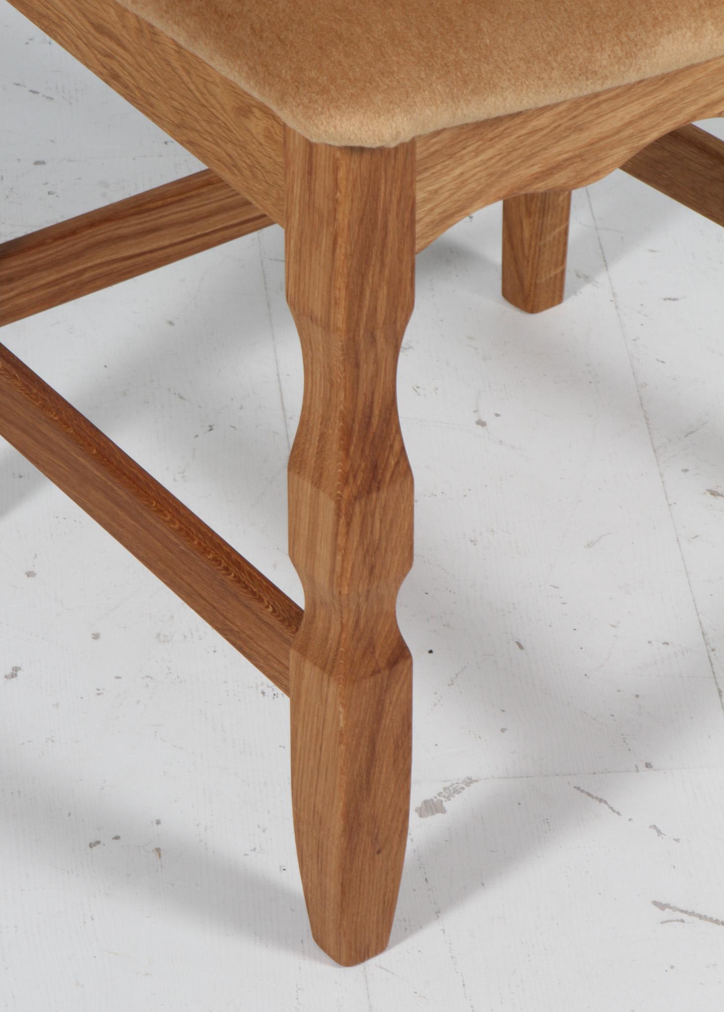 Sedie da pranzo di Henning Kjærnulf, modello Razorblade, Danimarca, Oak. In condizioni Nuovo a Esbjerg, DK
