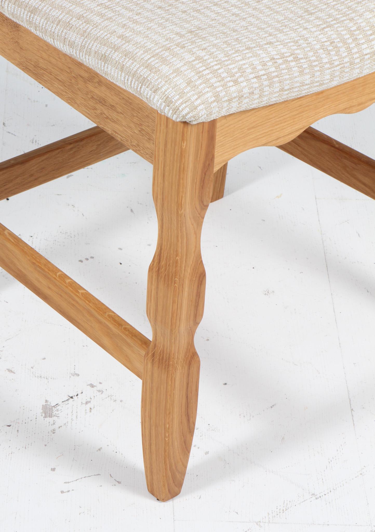 Dining Chairs by Henning Kjærnulf, Model Razorblade, Denmark, Oak In New Condition For Sale In Esbjerg, DK