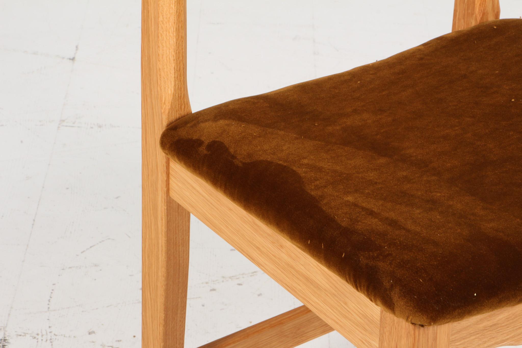 XXIe siècle et contemporain Chaises de salle à manger de Henning Kjærnulf, modèle Razorblade, Danemark, Oak en vente