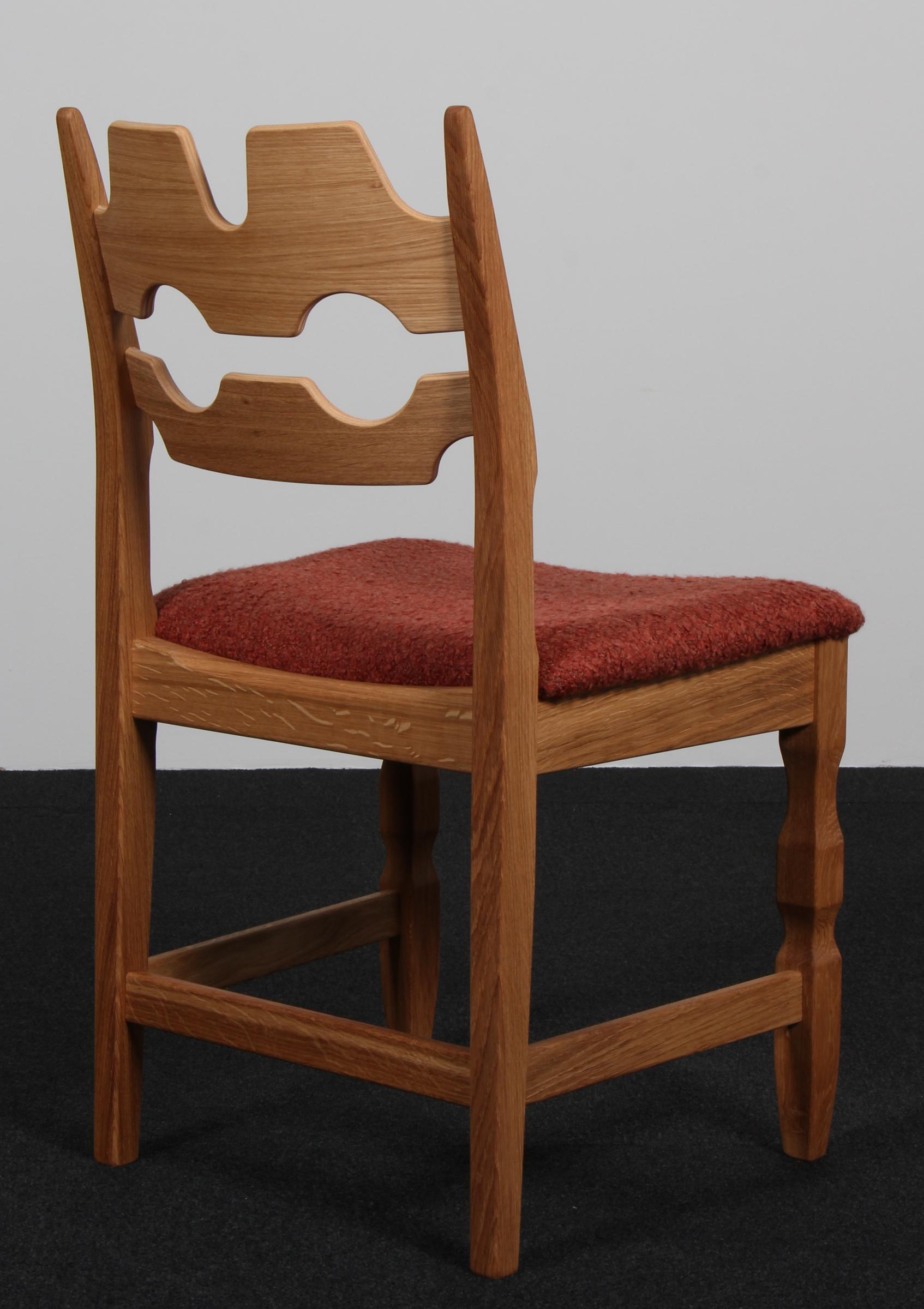 Dining Chairs by Henning Kjærnulf, Model Razorblade, Denmark, Oak (21. Jahrhundert und zeitgenössisch) im Angebot