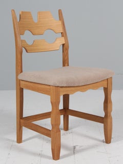Dining Chairs by Henning Kjærnulf, Model Razorblade, Denmark, Oak