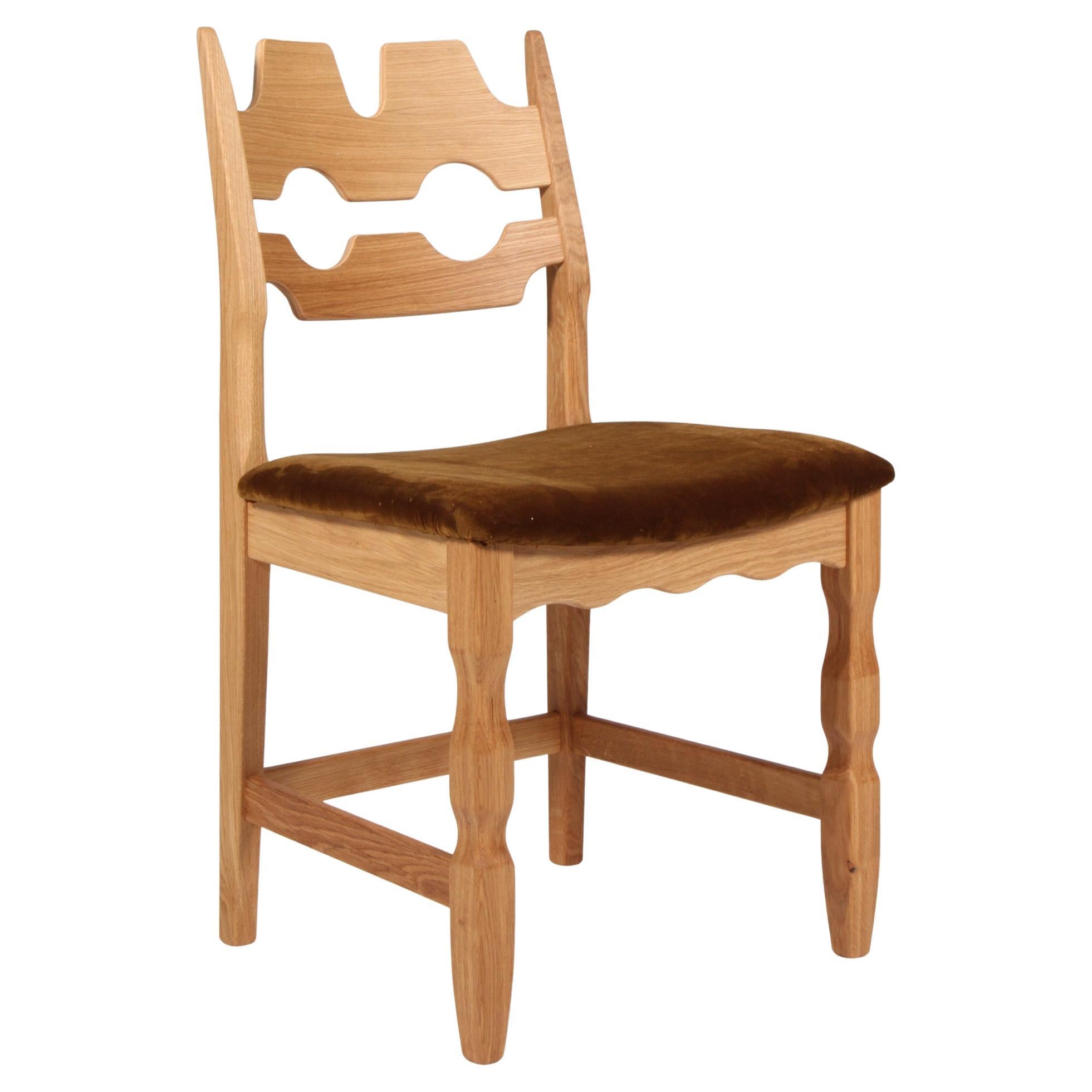 Chaises de salle à manger de Henning Kjærnulf, modèle Razorblade, Danemark, Oak en vente