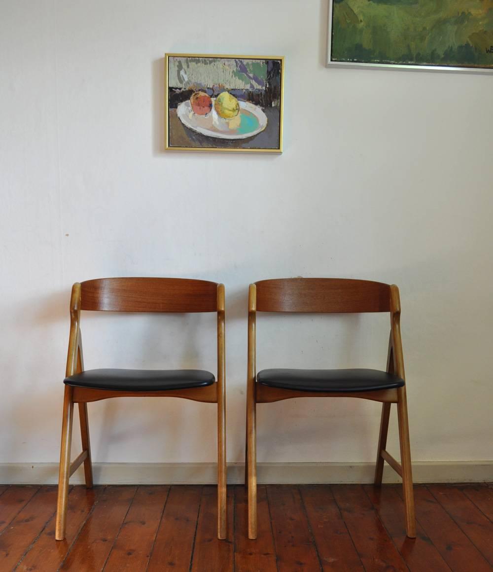 Dining Chairs by Henning Kjærnulf, Set of Two 1