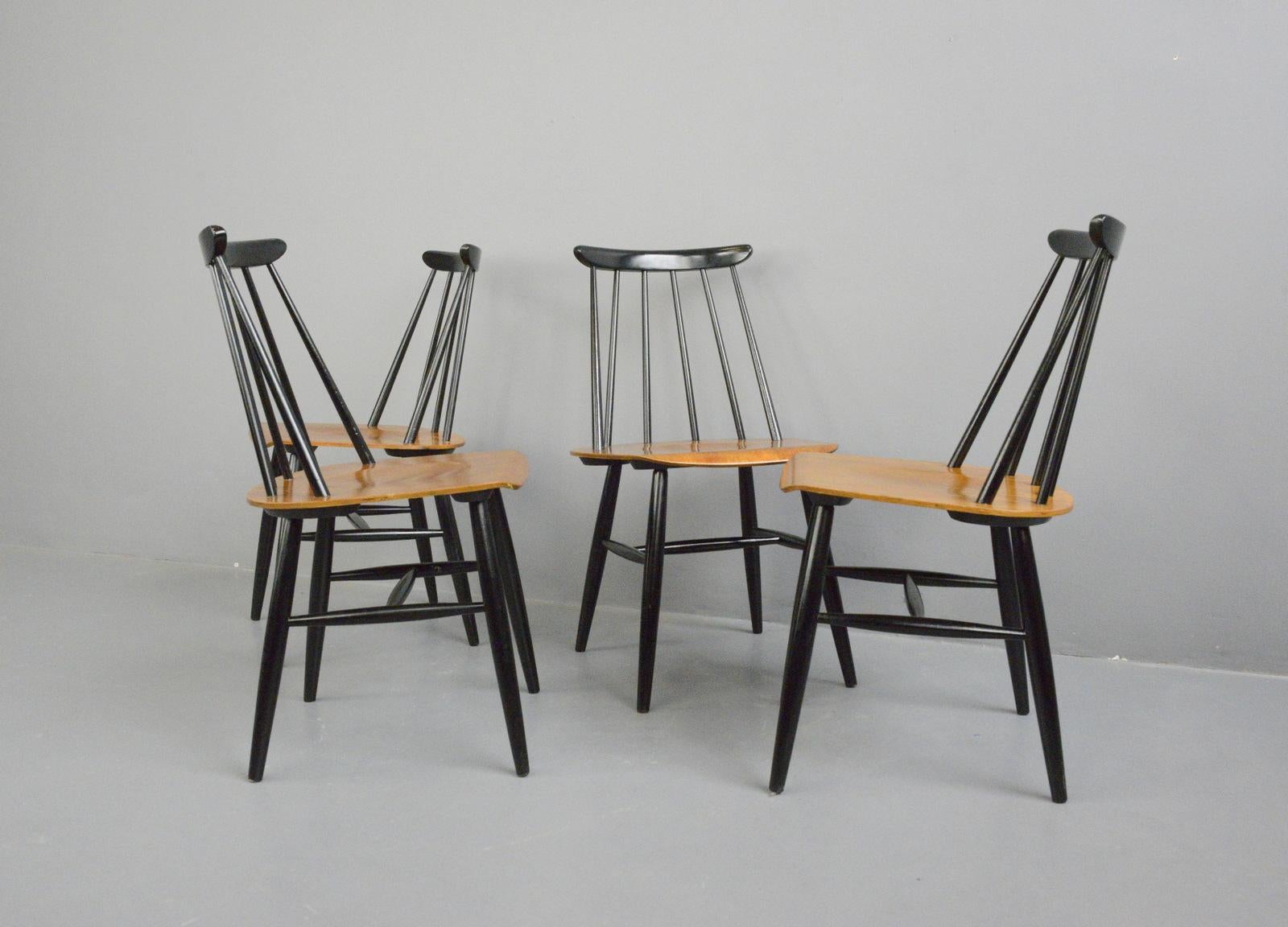 Scandinavian Modern Dining Chairs by Ilmari Tapiovaara, Circa 1960s