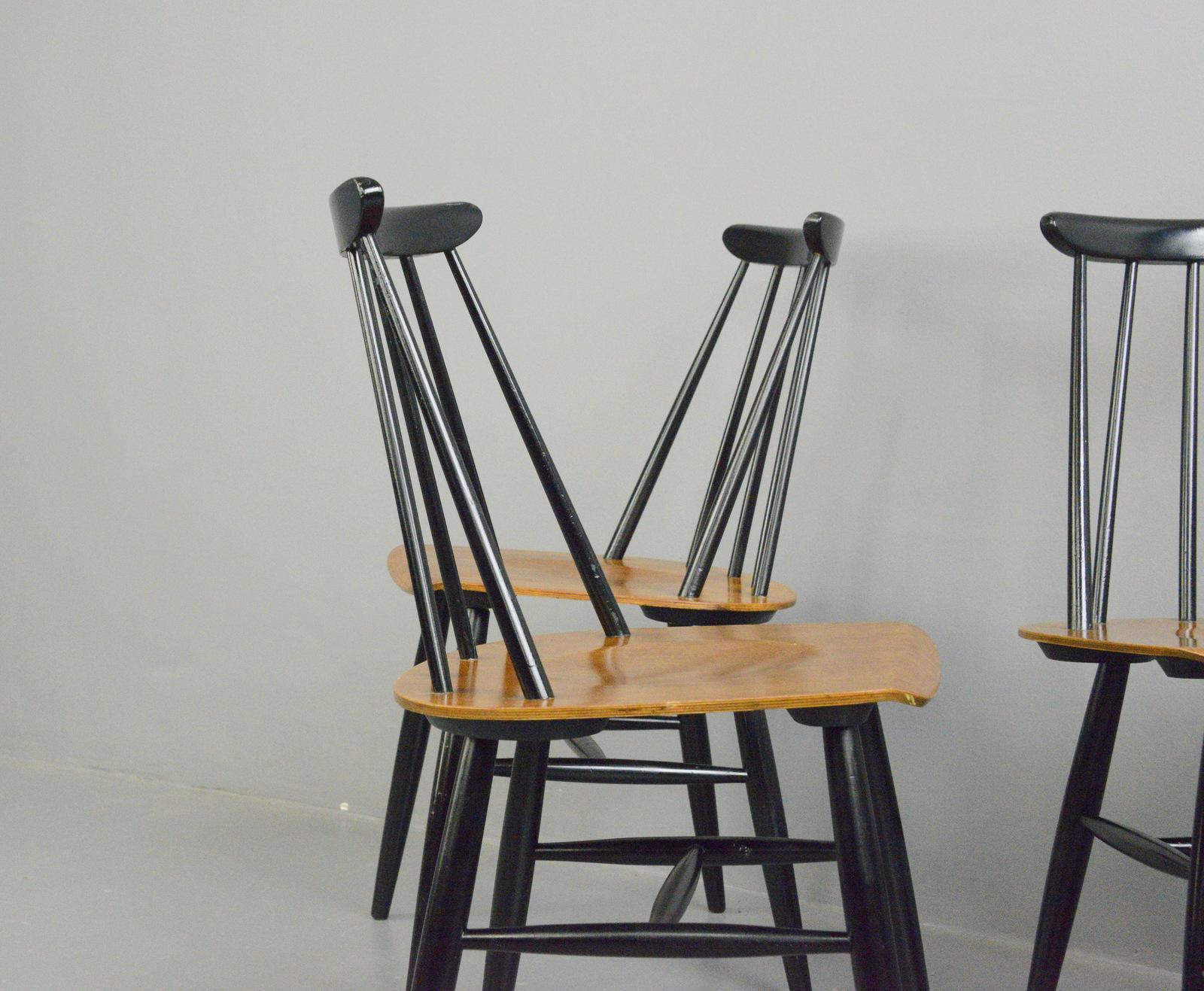 Finnish Dining Chairs by Ilmari Tapiovaara, Circa 1960s