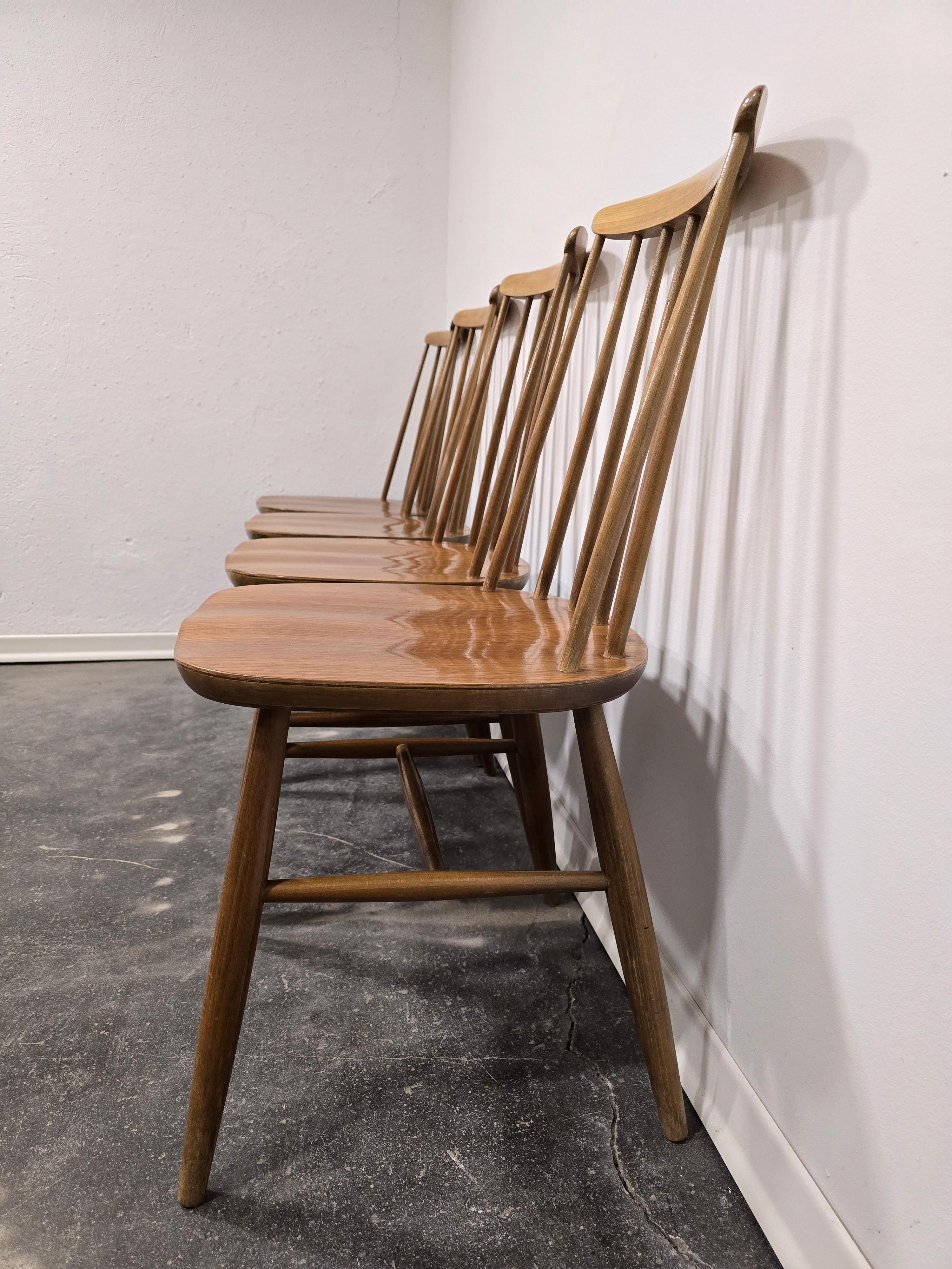 Dining chairs by Ilmari Tapivaara 1970s 1 of 4 For Sale 3