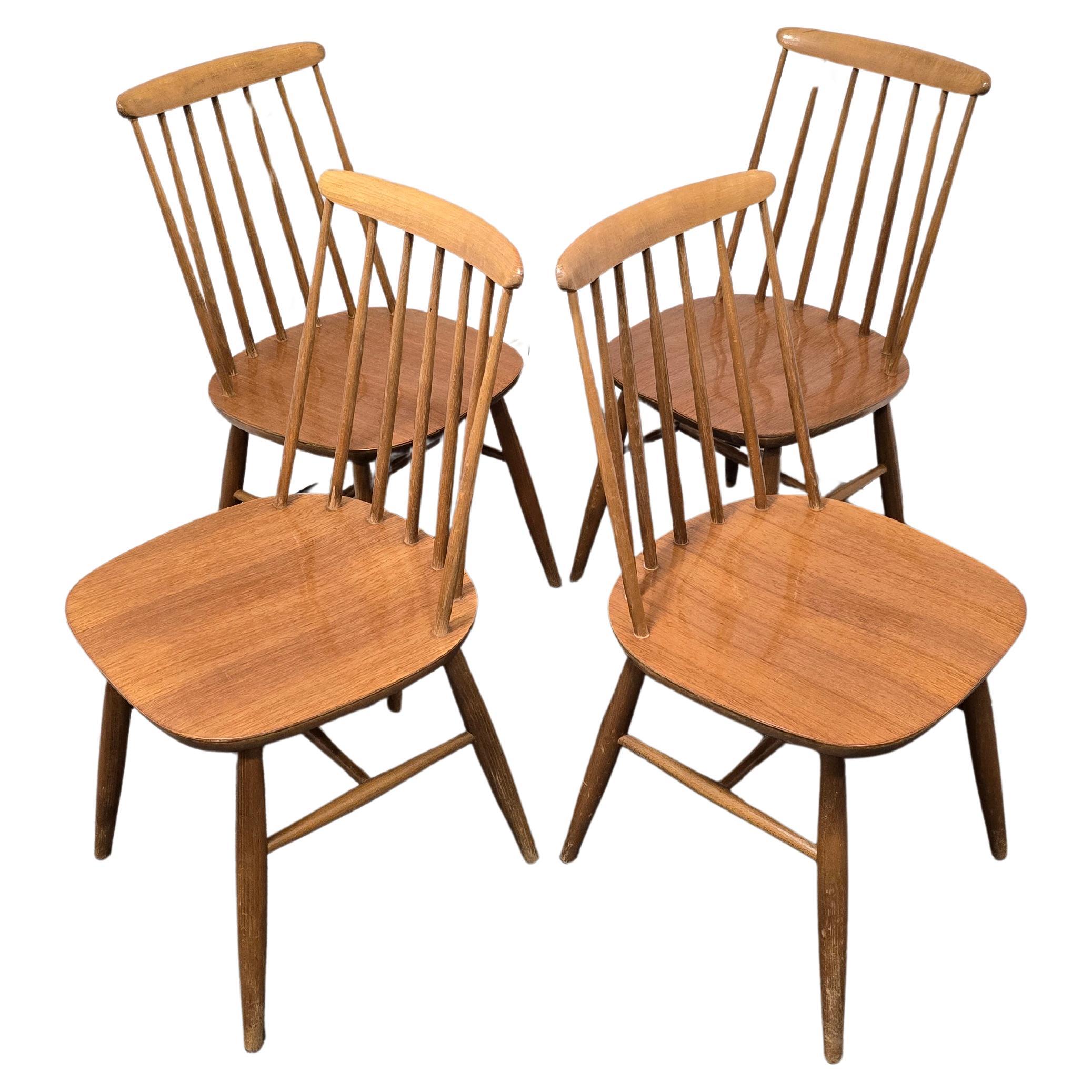 Dining chairs by Ilmari Tapivaara 1970s 1 of 4