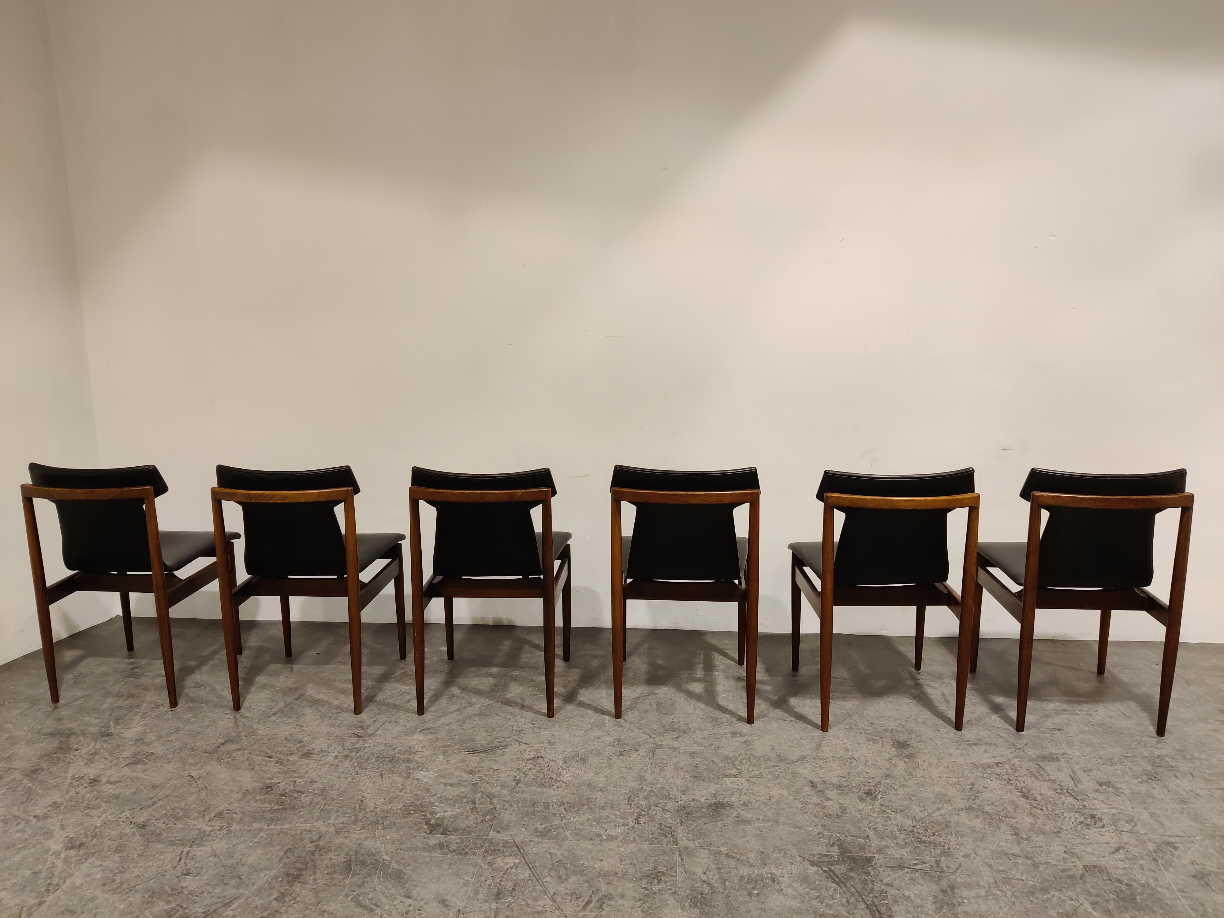 Dining Chairs by Inger Klingenberg for Fristho Set of 6, 1950s In Good Condition In HEVERLEE, BE