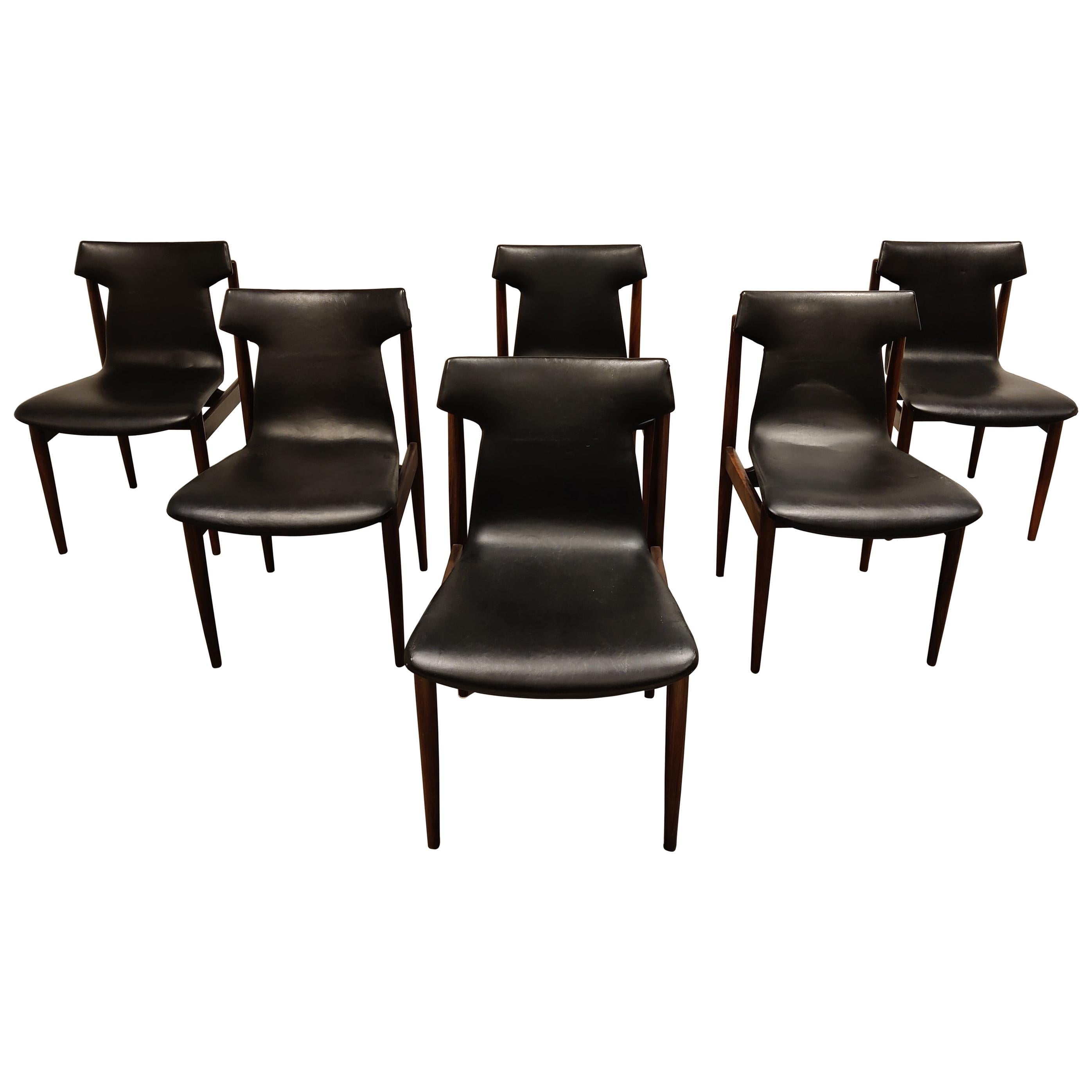 Dining Chairs by Inger Klingenberg for Fristho Set of 6, 1950s
