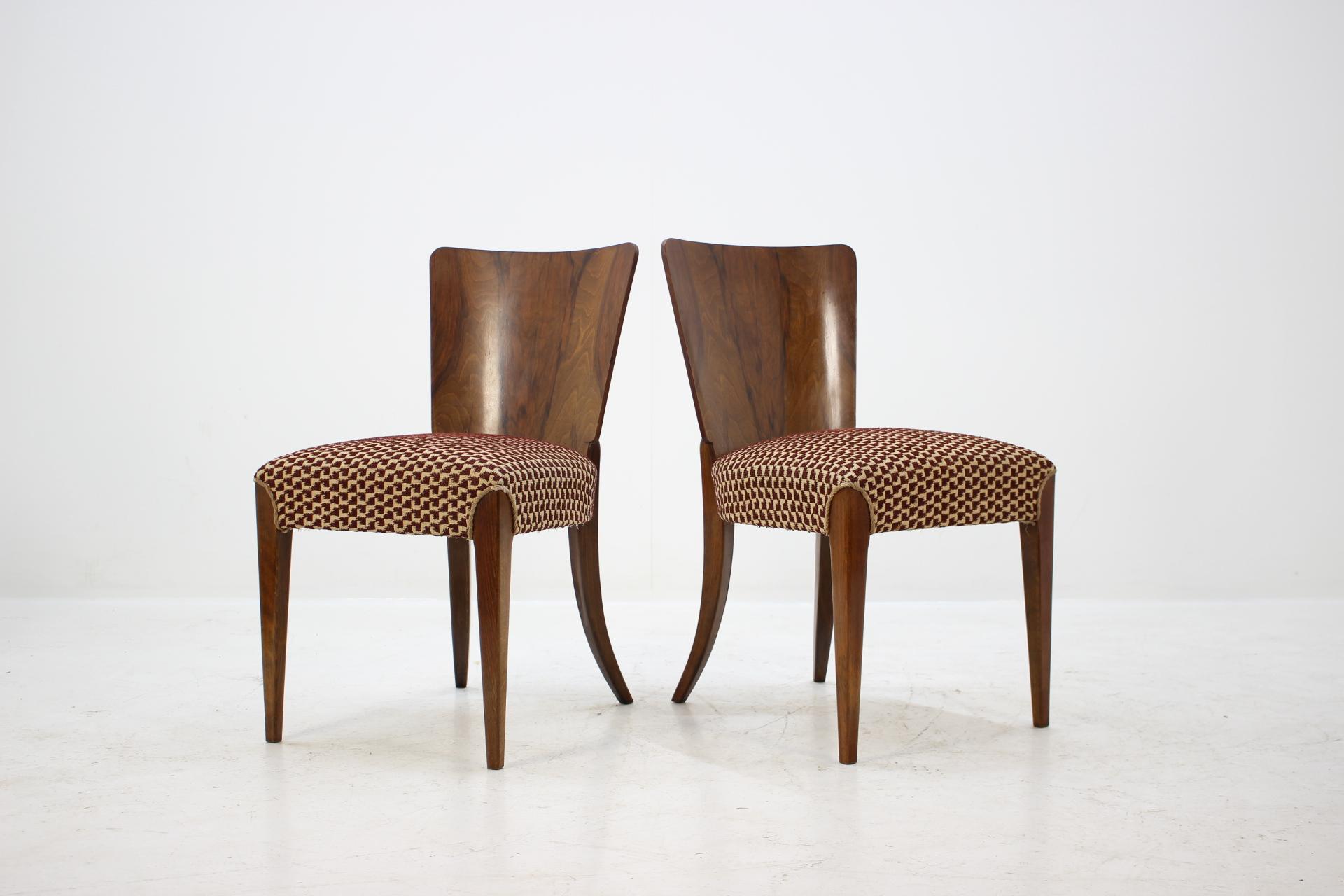 Mid-Century Modern Dining Chairs by Jindřich Halabala for UP Zavody, Set of 4