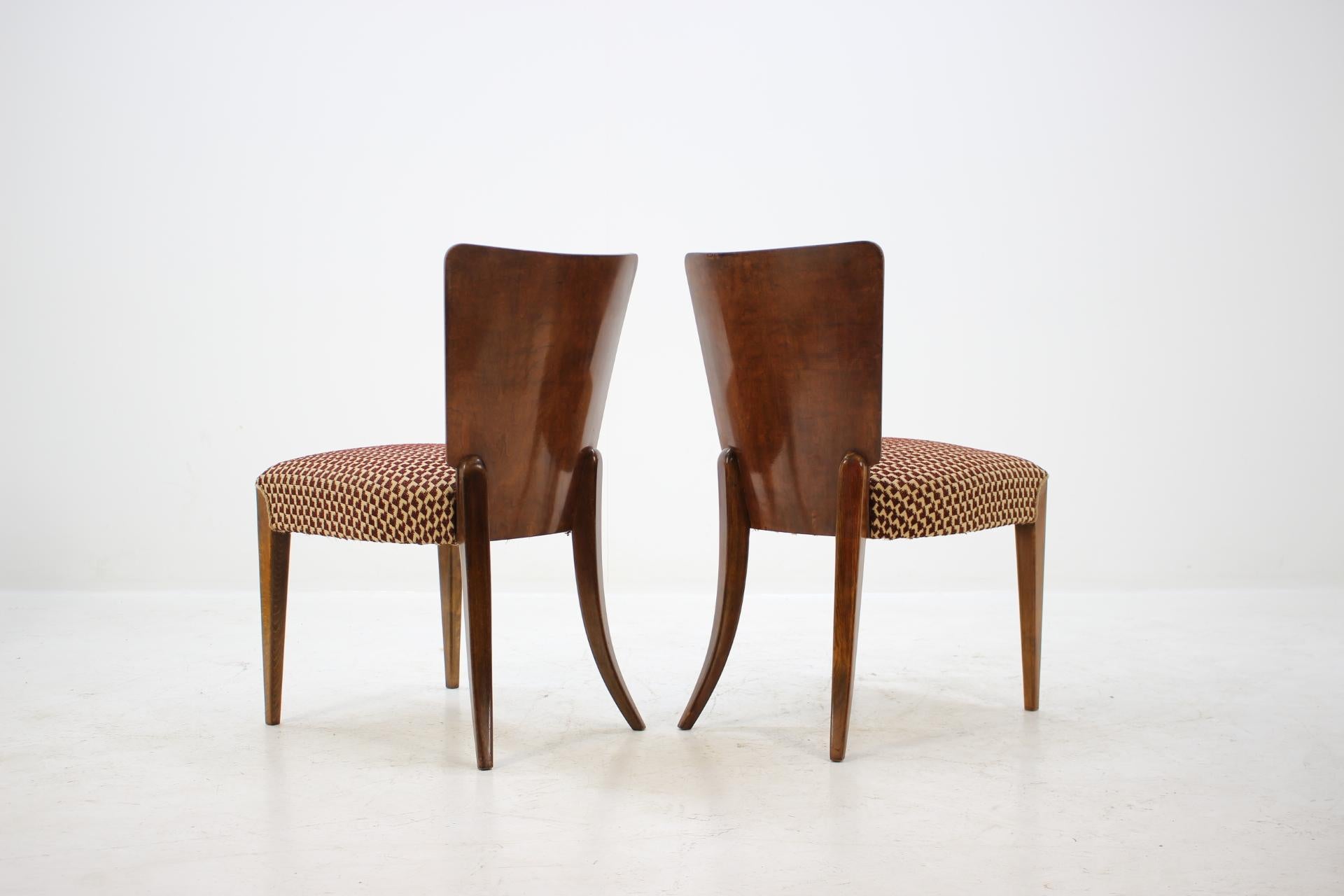 Dining Chairs by Jindřich Halabala for UP Zavody, Set of 4 In Good Condition In Praha, CZ