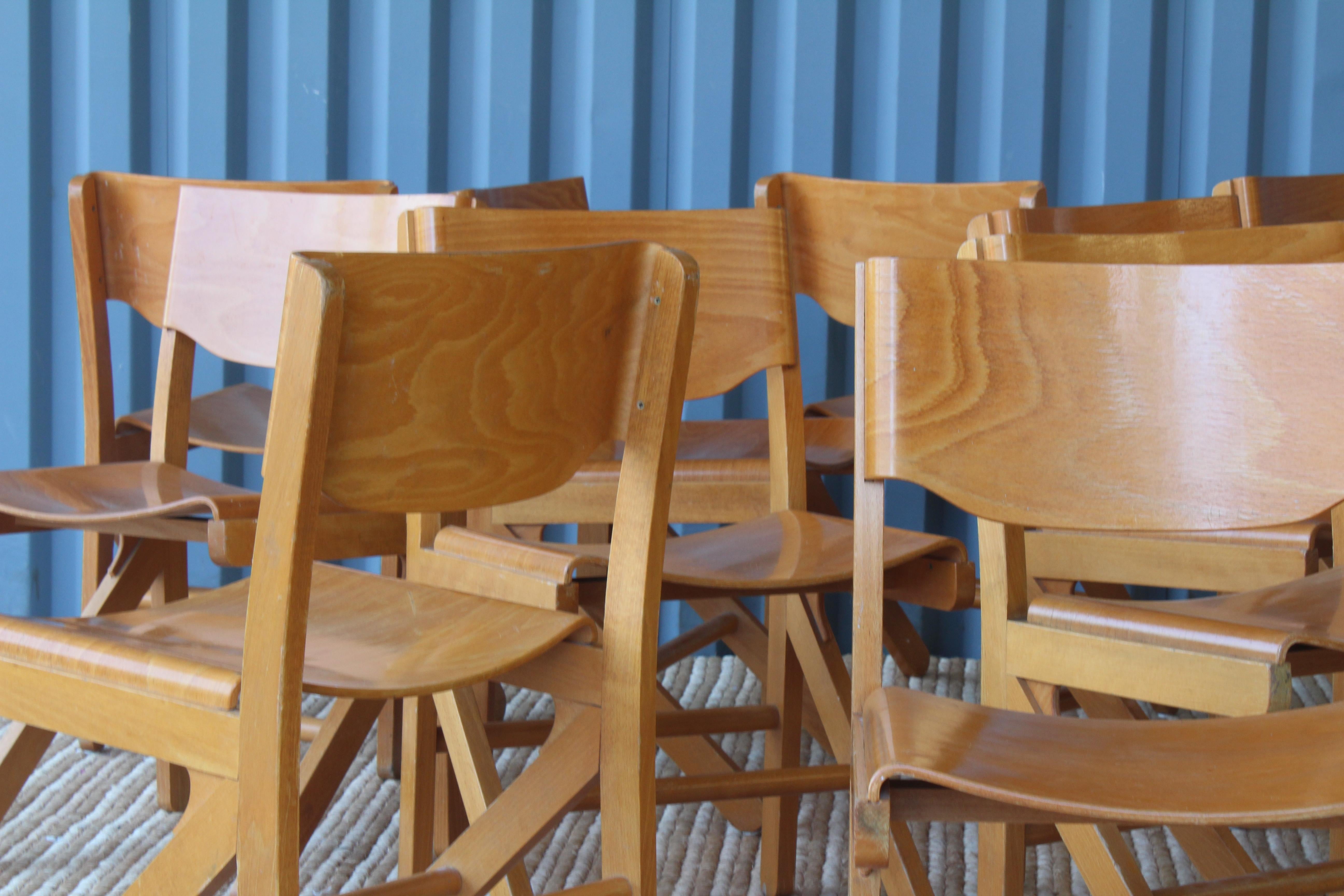 Mid-Century Modern Dining Chairs by Joamin Baumann, France, 1960s