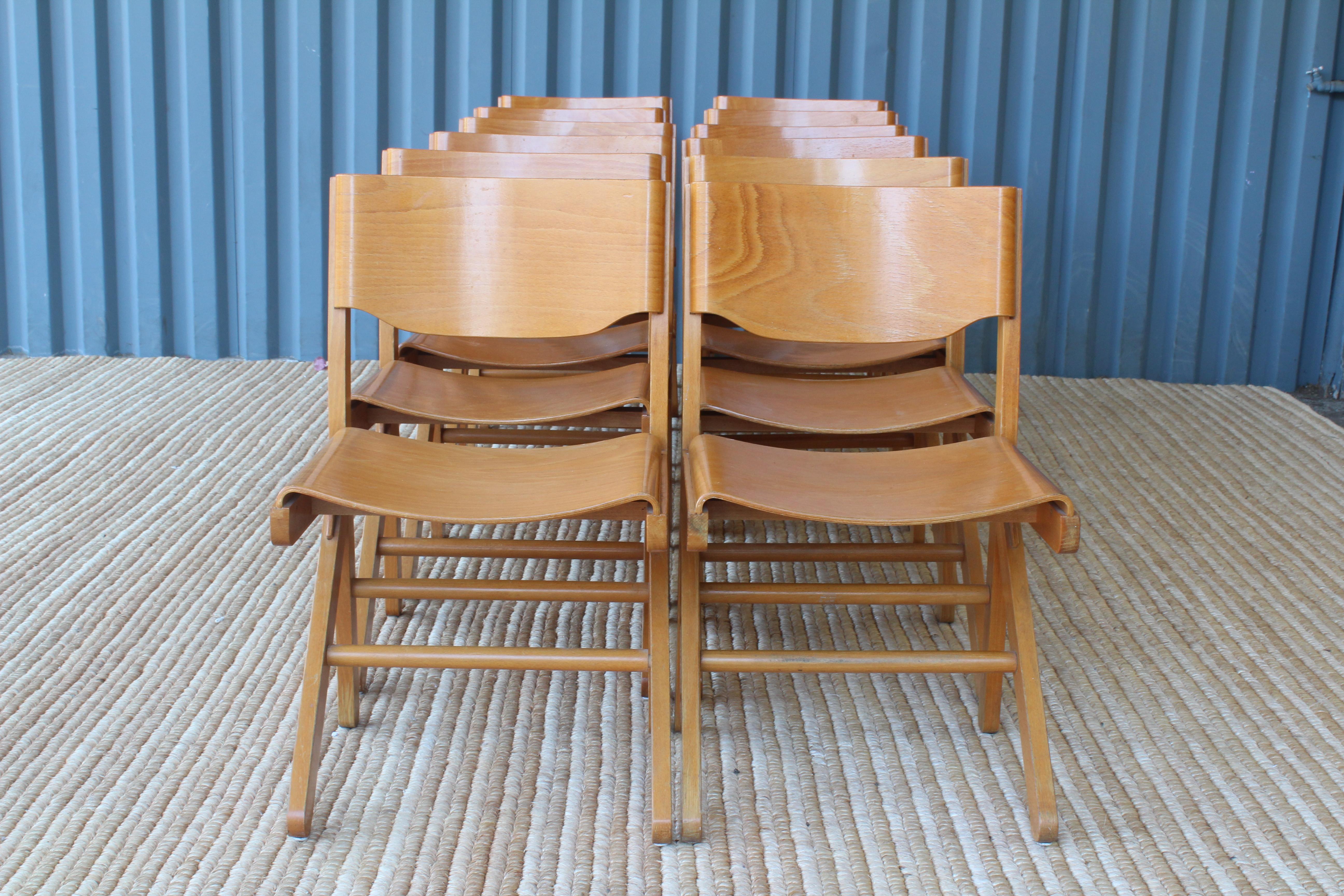 Maple Dining Chairs by Joamin Baumann, France, 1960s