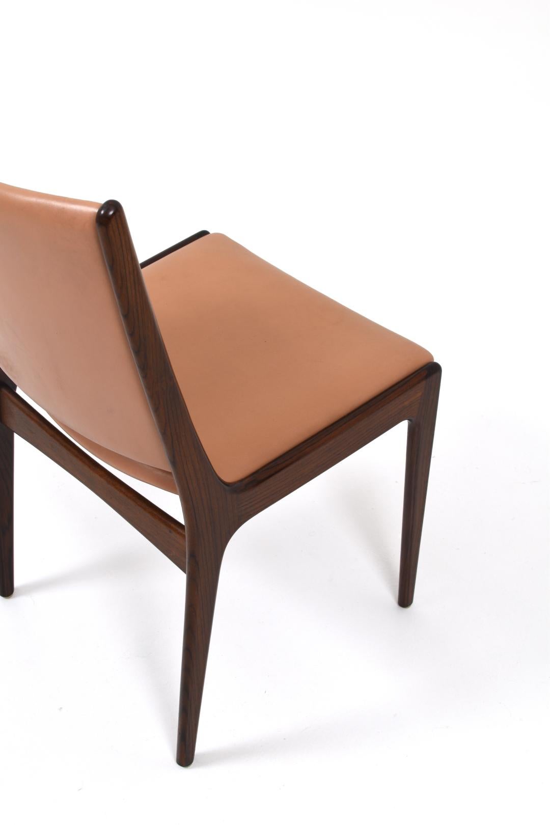 Dining Chairs by Johannes Andersen for Uldum Møbelfabrik 1960s 1