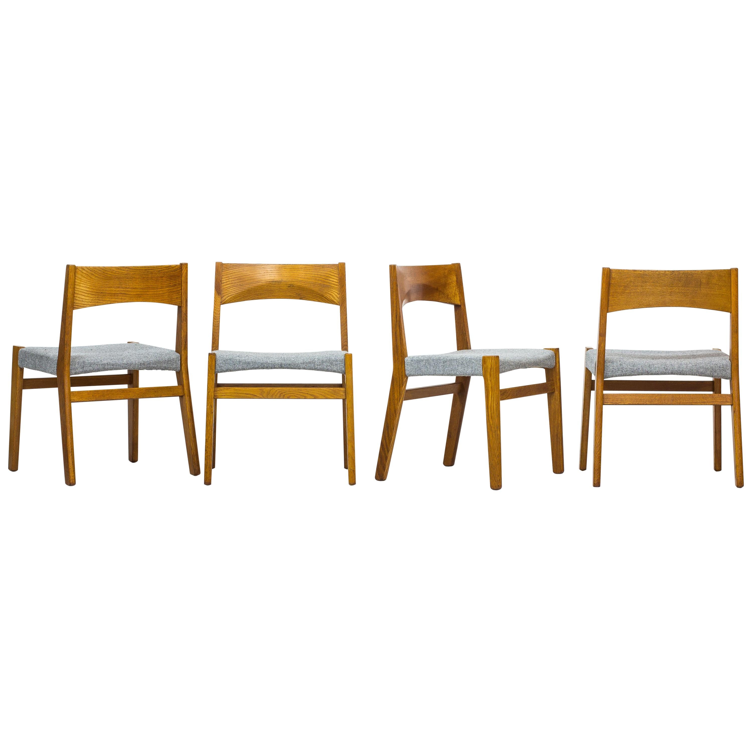 Dining chairs by John Vedel Rieper for Erhard Rasmussen, Denmark, circa 1957