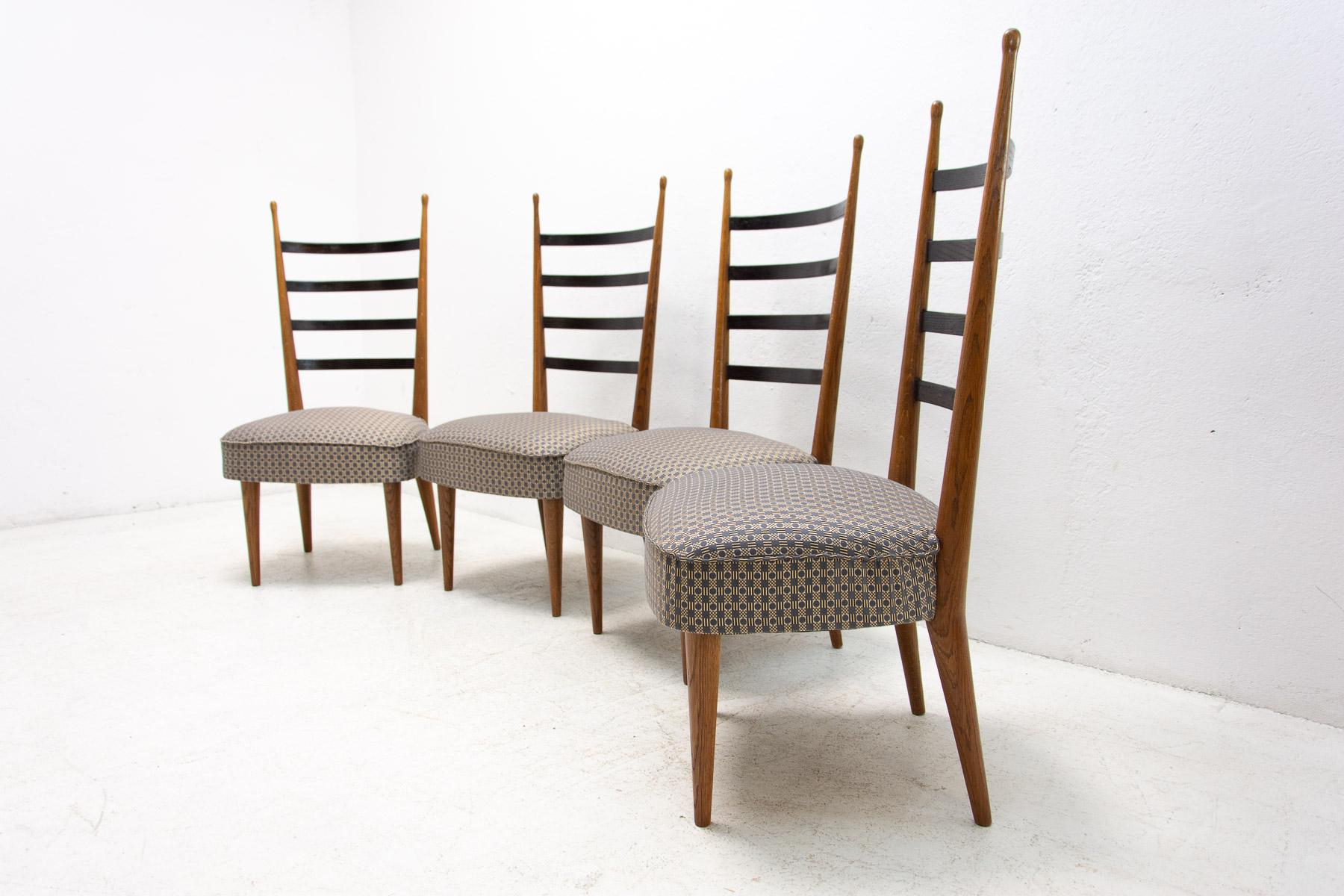 Dining Chairs by Josef Pehr, Czechoslovakia, 1940s, Set of 4 For Sale 2