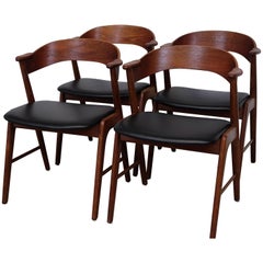 Dining Chairs by Kai Kristiansen for Korup Stolefabrik, 1960s, Set of Four