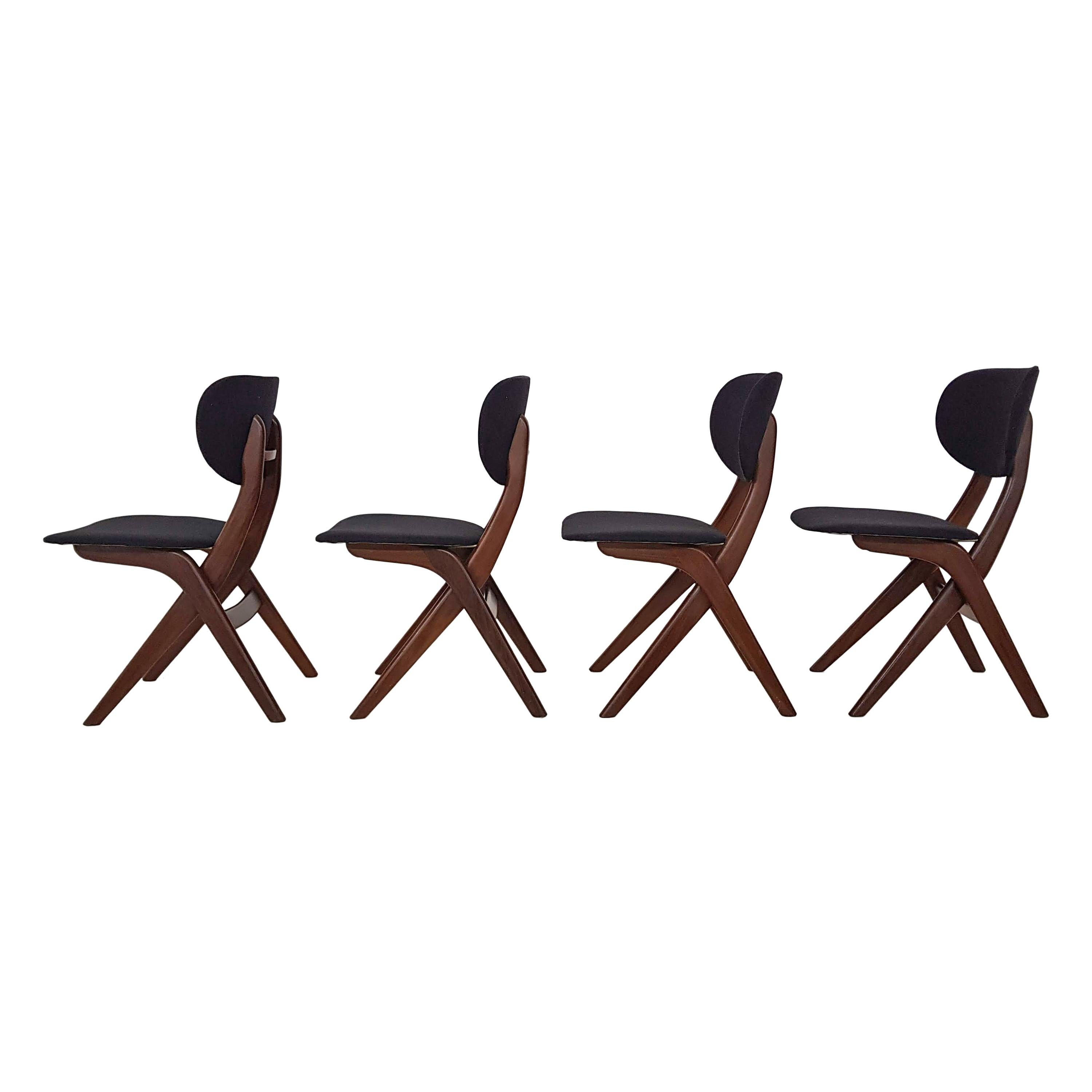 Dining Chairs by Louis van Teeffelen for Wébé, Dutch Design, 1950s