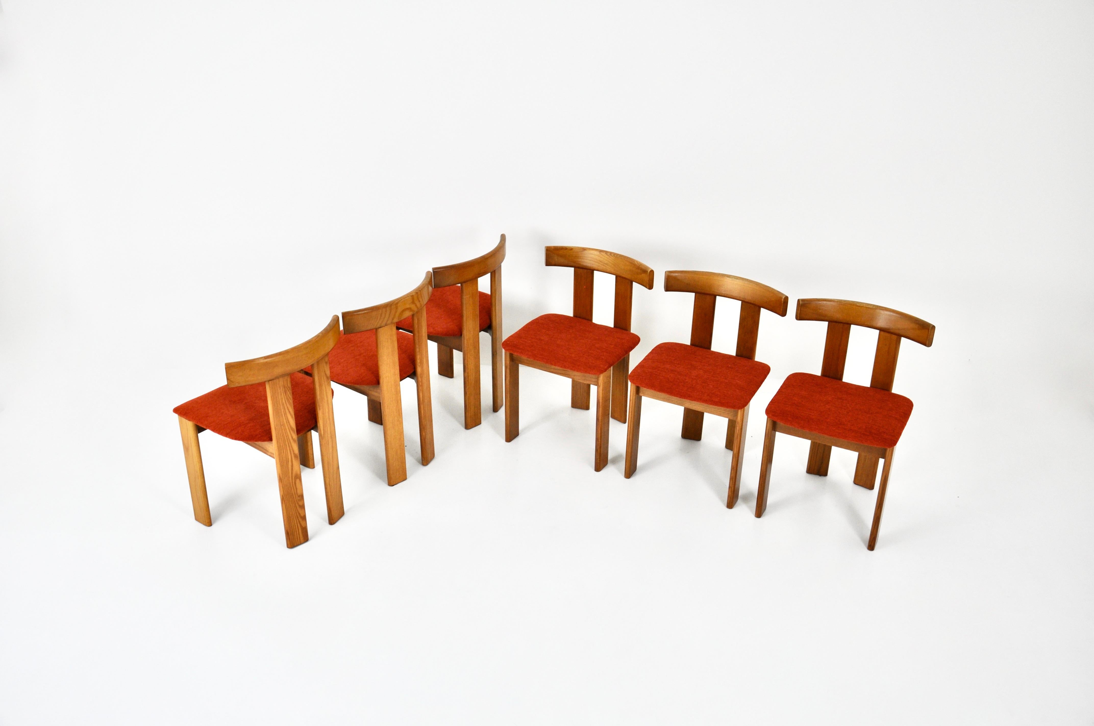 Esszimmerstühle von Luigi Vaghi für Former, 6er-Set, 1960er-Jahre (Moderne der Mitte des Jahrhunderts) im Angebot
