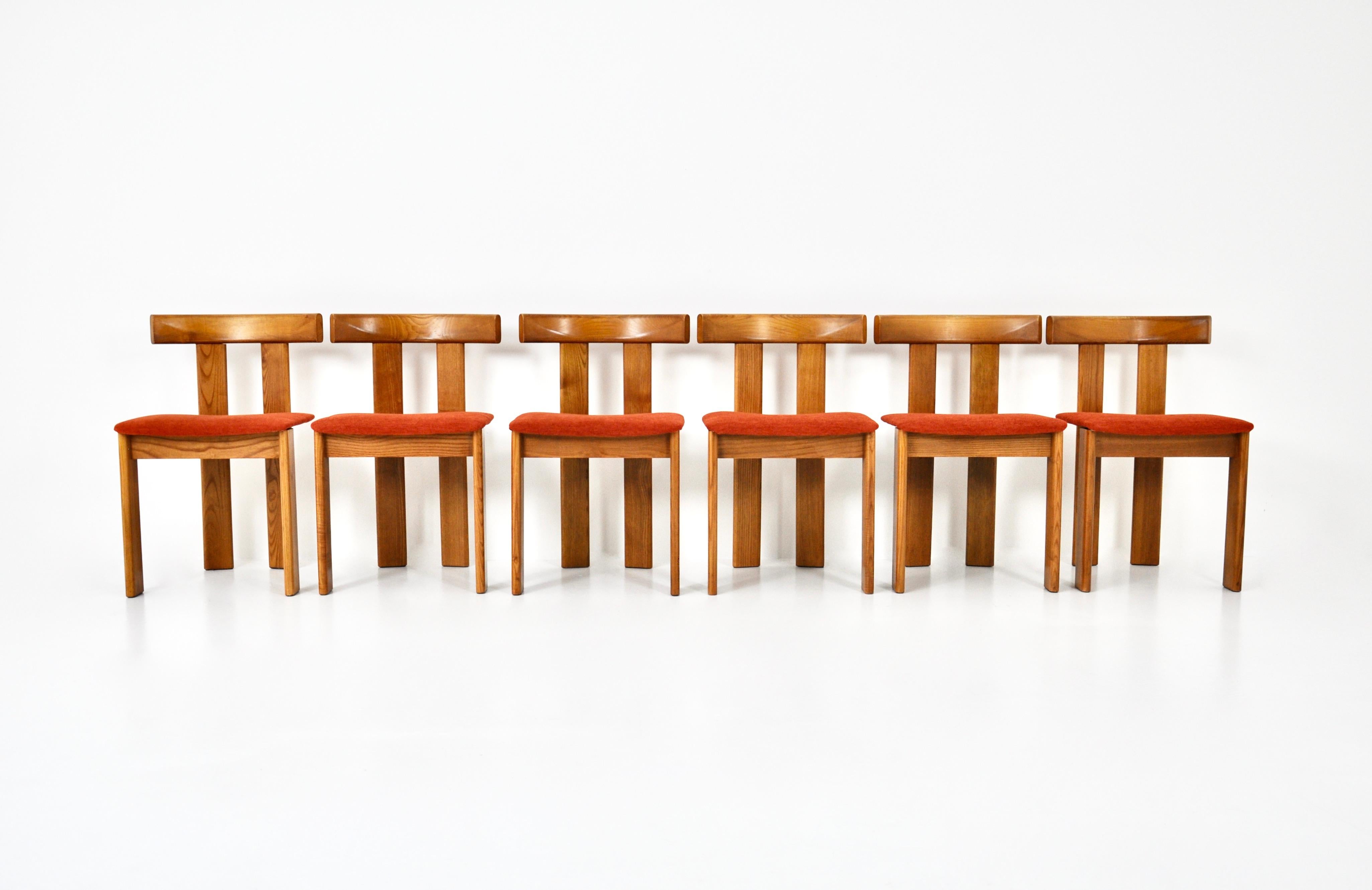 Esszimmerstühle von Luigi Vaghi für Former, 6er-Set, 1960er-Jahre (Italienisch) im Angebot