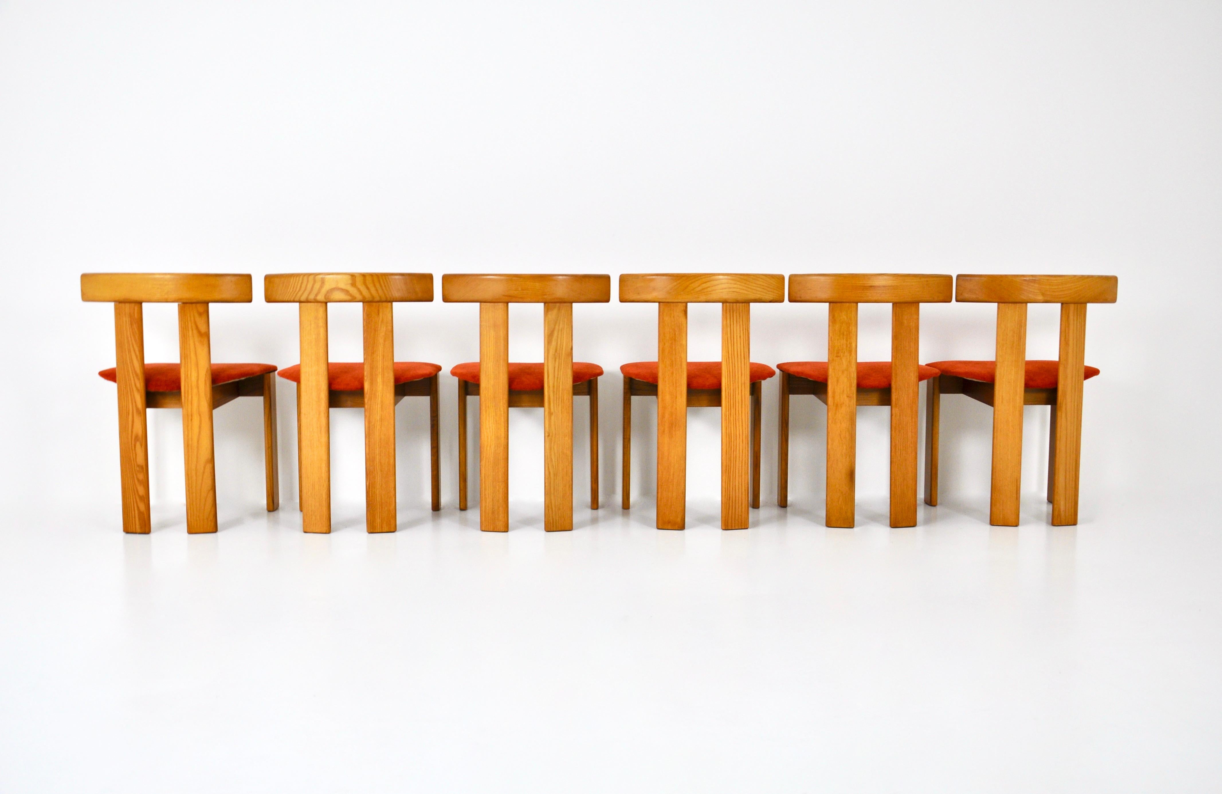 Esszimmerstühle von Luigi Vaghi für Former, 6er-Set, 1960er-Jahre (Mitte des 20. Jahrhunderts) im Angebot