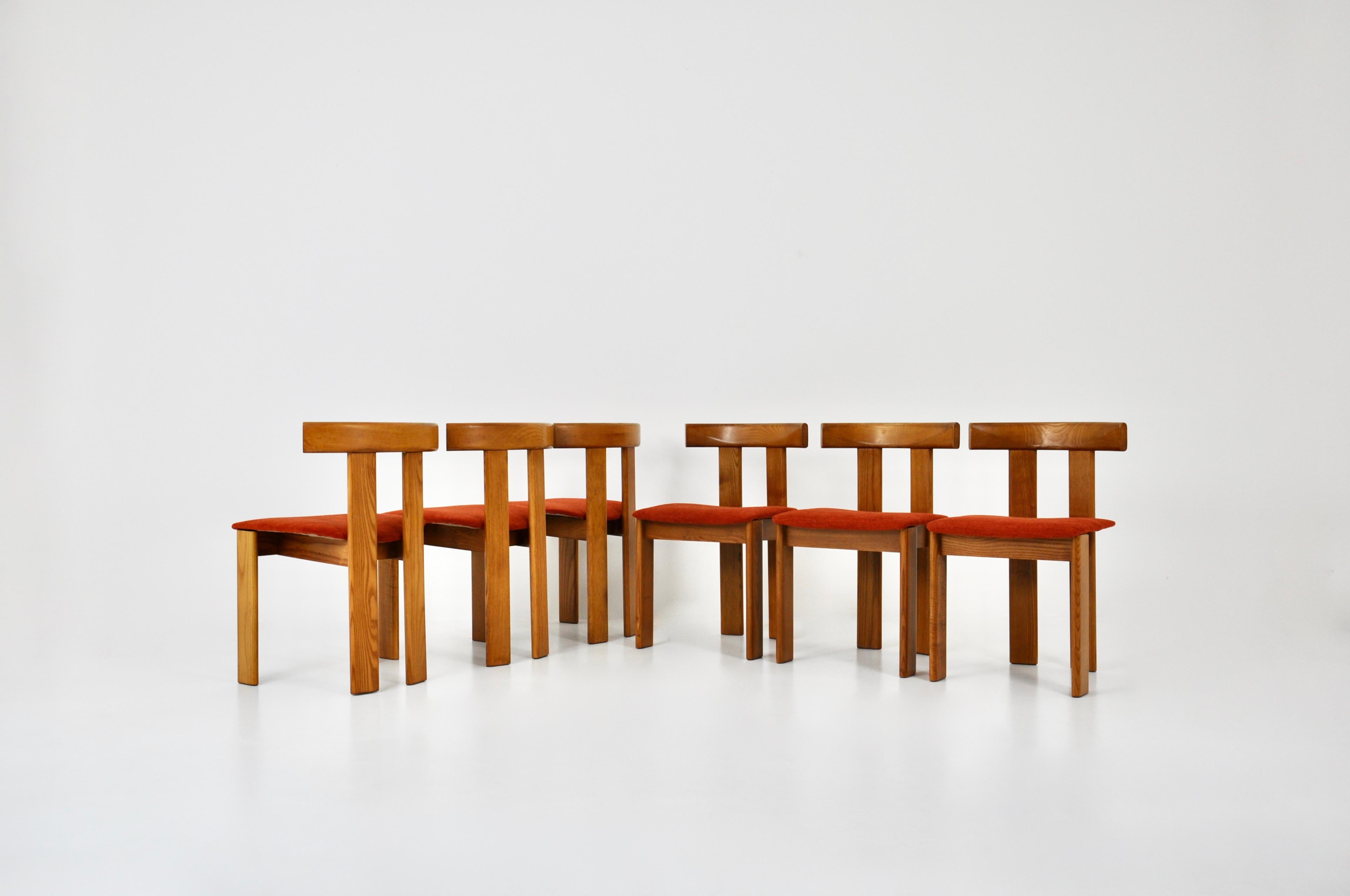 Esszimmerstühle von Luigi Vaghi für Former, 6er-Set, 1960er-Jahre (Moderne der Mitte des Jahrhunderts) im Angebot