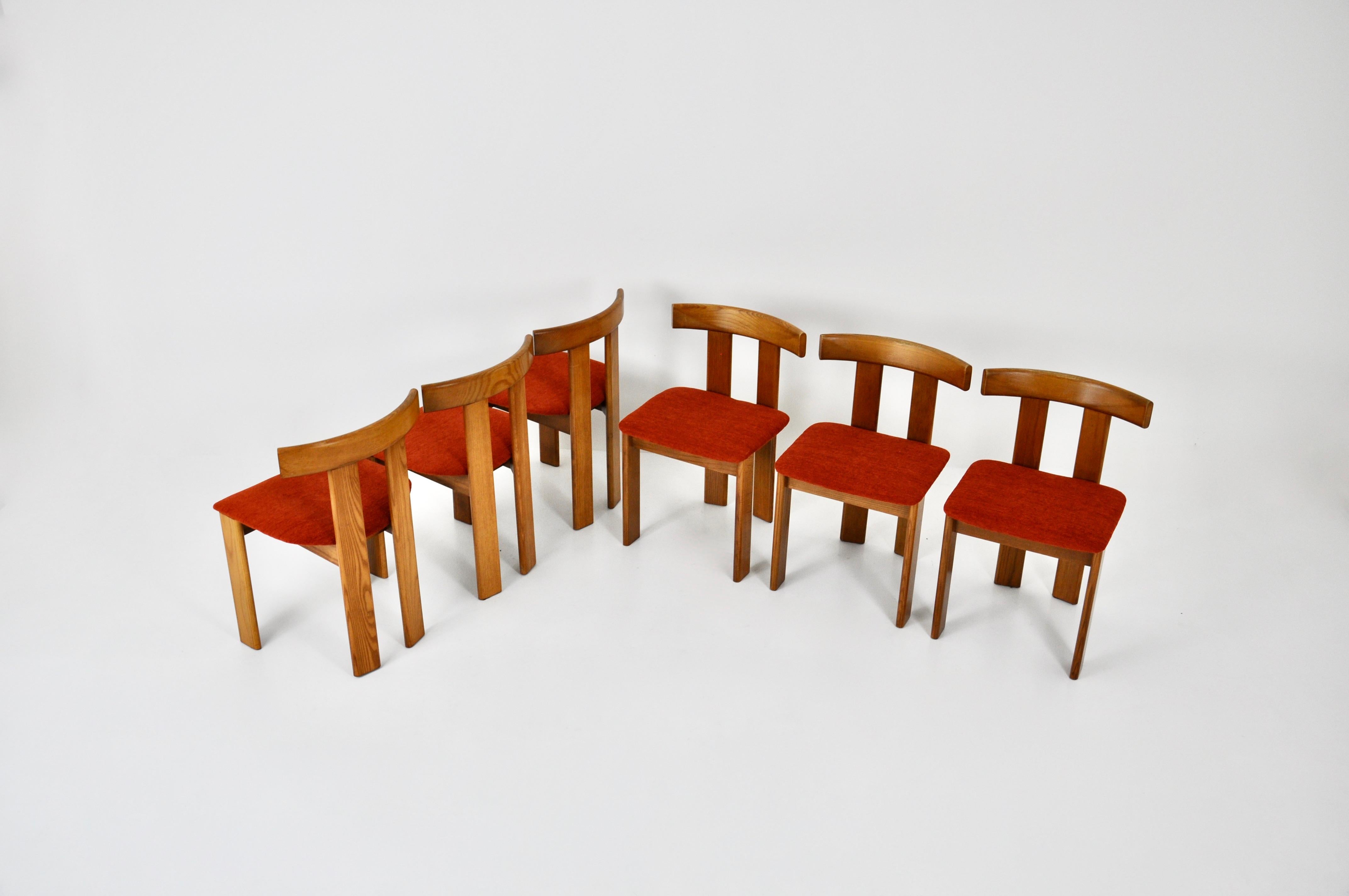 Italian Dining chairs by Luigi Vaghi for Former, set of 6, 1960s For Sale