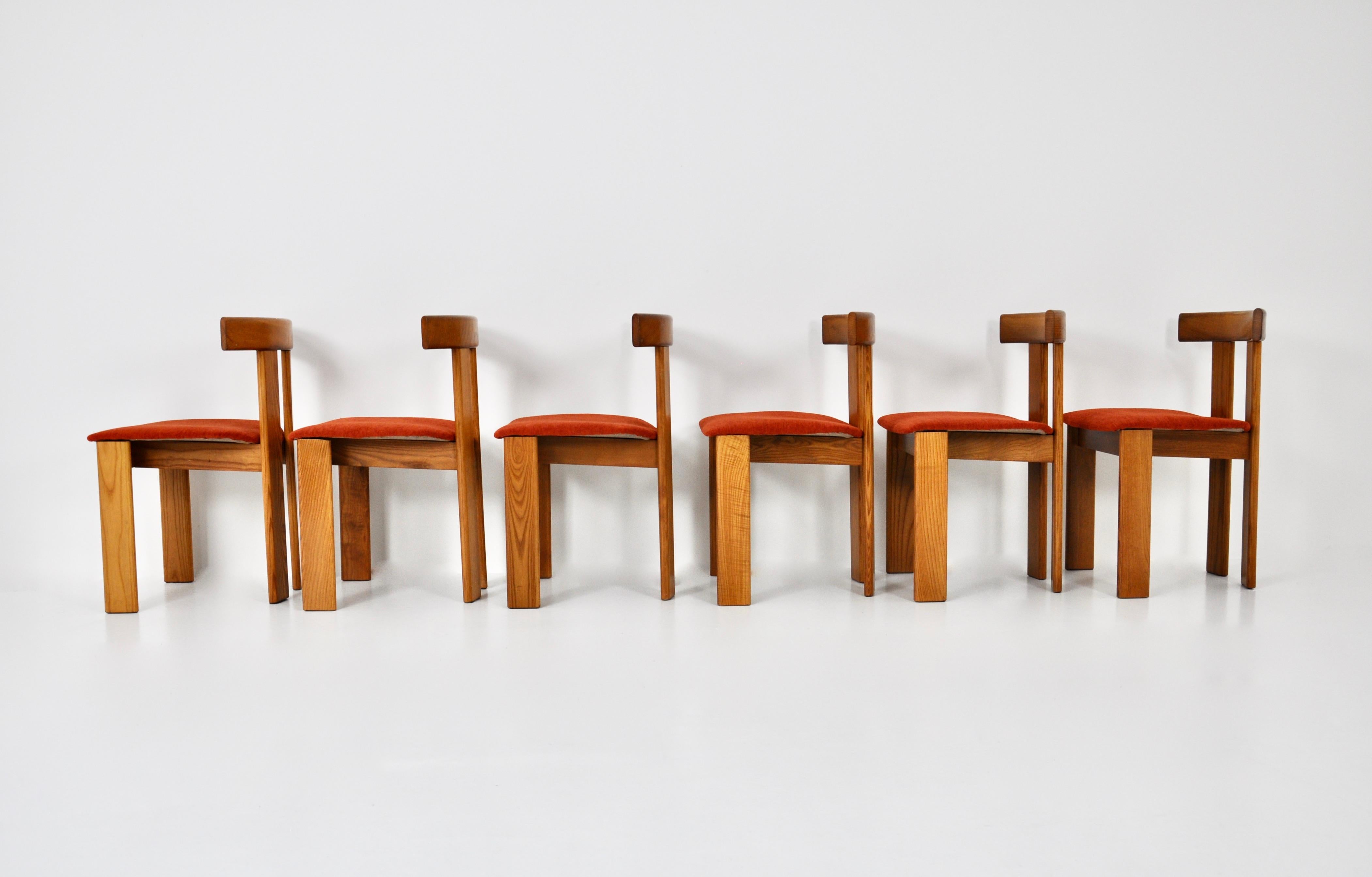 Mid-20th Century Dining chairs by Luigi Vaghi for Former, set of 6, 1960s For Sale