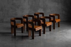 Sillas de comedor de Marzio Cecchi, Italia, años 70