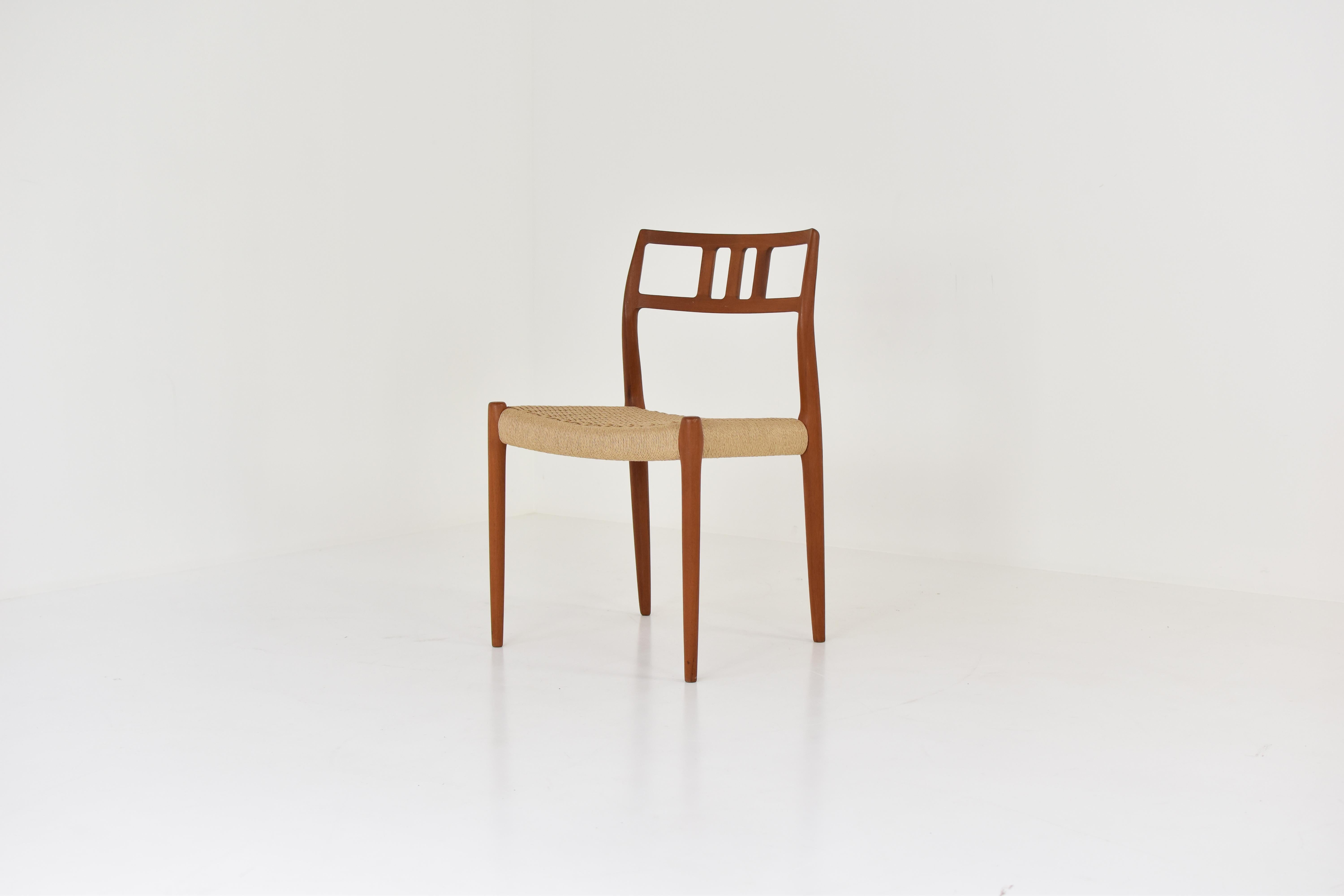 Scandinavian Modern Dining Chairs by Niels O. Møller for J.L. Møllers Møbelfabrik, Denmark, 1966